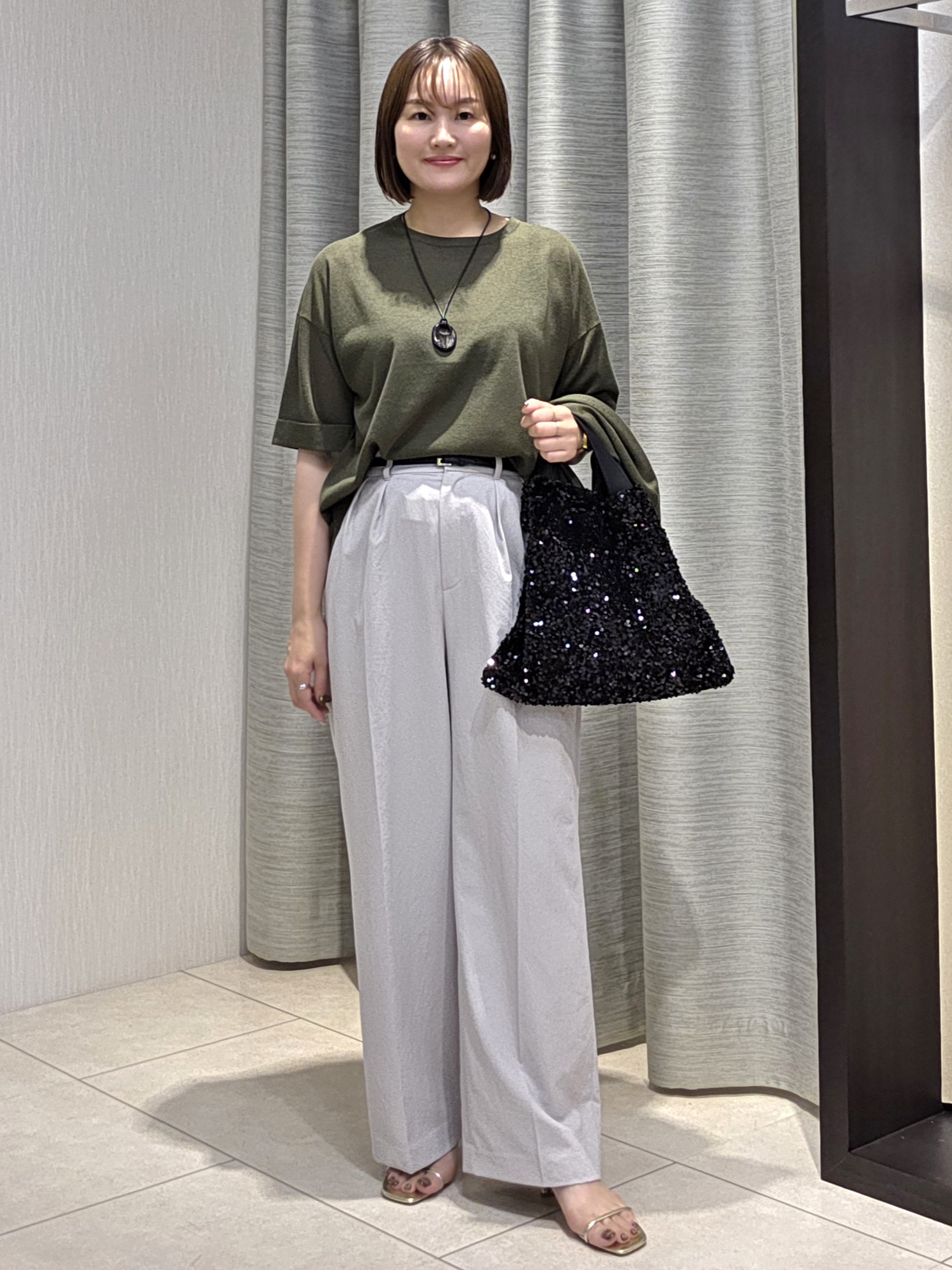 naokoさんの「UNTITLED｜【アンサンブル可/Tシャツ風/ゆったり】リラックスニットトップス」を使ったコーディネート