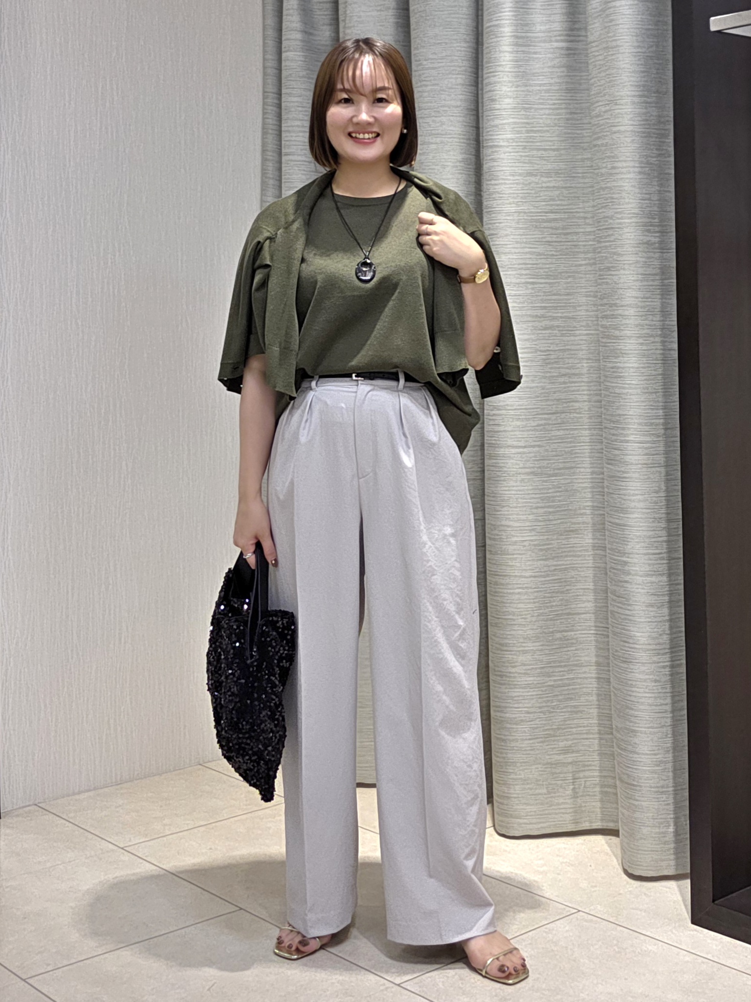 naokoさんの「UNTITLED｜【アンサンブル可/Tシャツ風/ゆったり】リラックスニットトップス」を使ったコーディネート