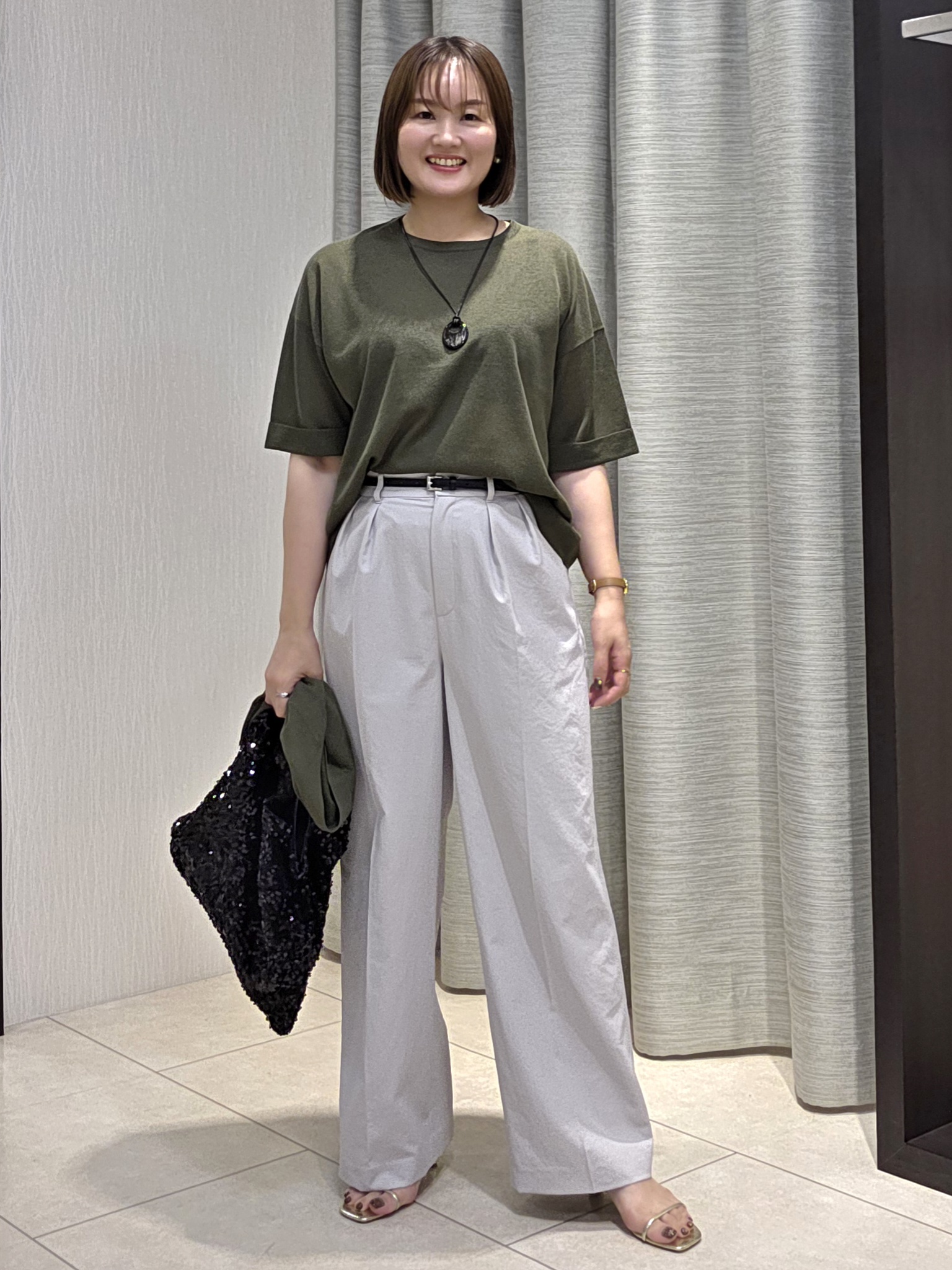 naokoさんの「UNTITLED｜【アンサンブル可/Tシャツ風/ゆったり】リラックスニットトップス」を使ったコーディネート