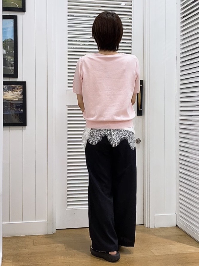 Hamaさんの「Dessin｜【9色展開/接触冷感/UVカット】ドライタッチサマーニットT」を使ったコーディネート