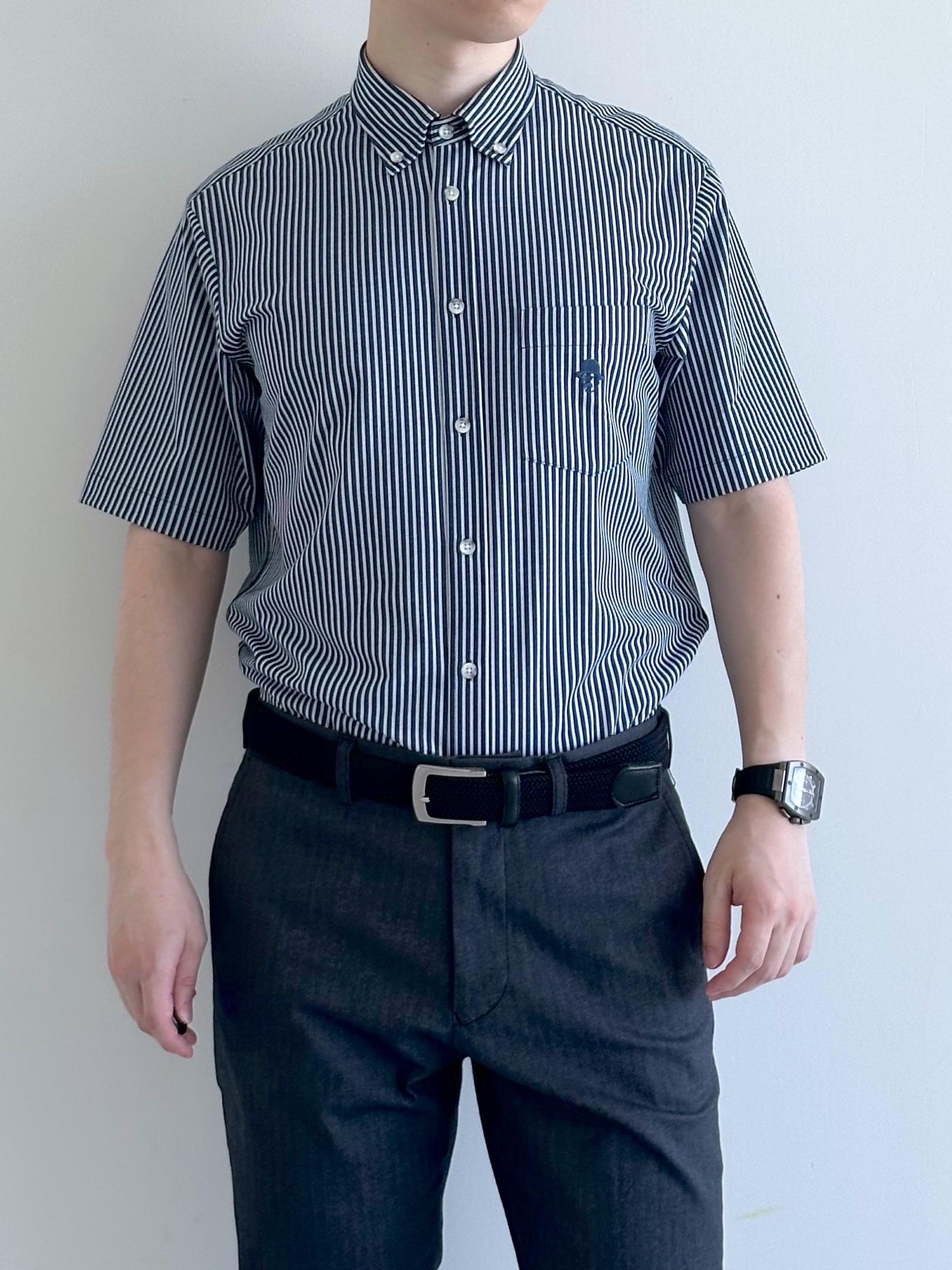 イッシーさんの「TAKEO KIKUCHI｜【抗菌防臭】COOL DOTS（R）ドビープリント ジャケット」を使ったコーディネート