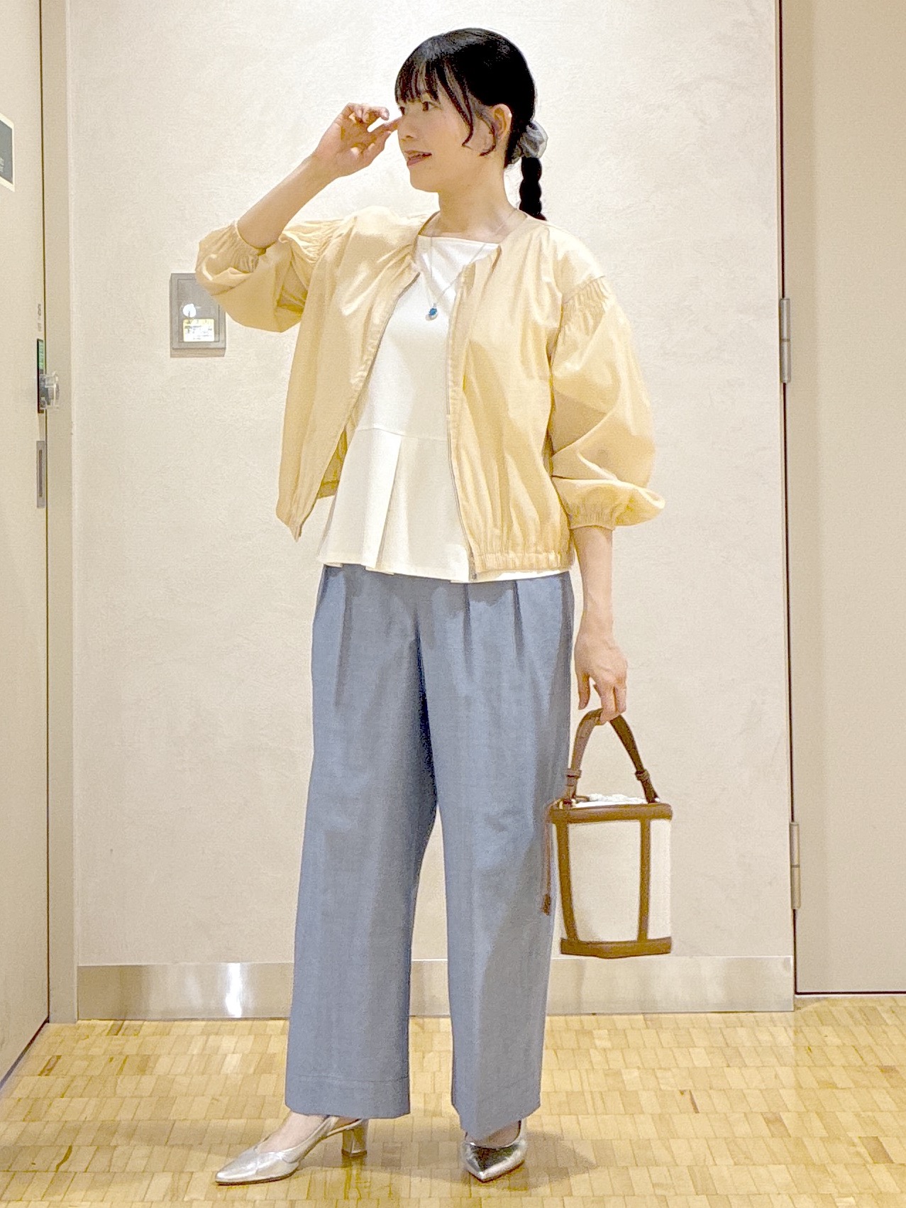  beni_gingerさんの「Reflect｜フロントファスナーシアーブルゾン」を使ったコーディネート