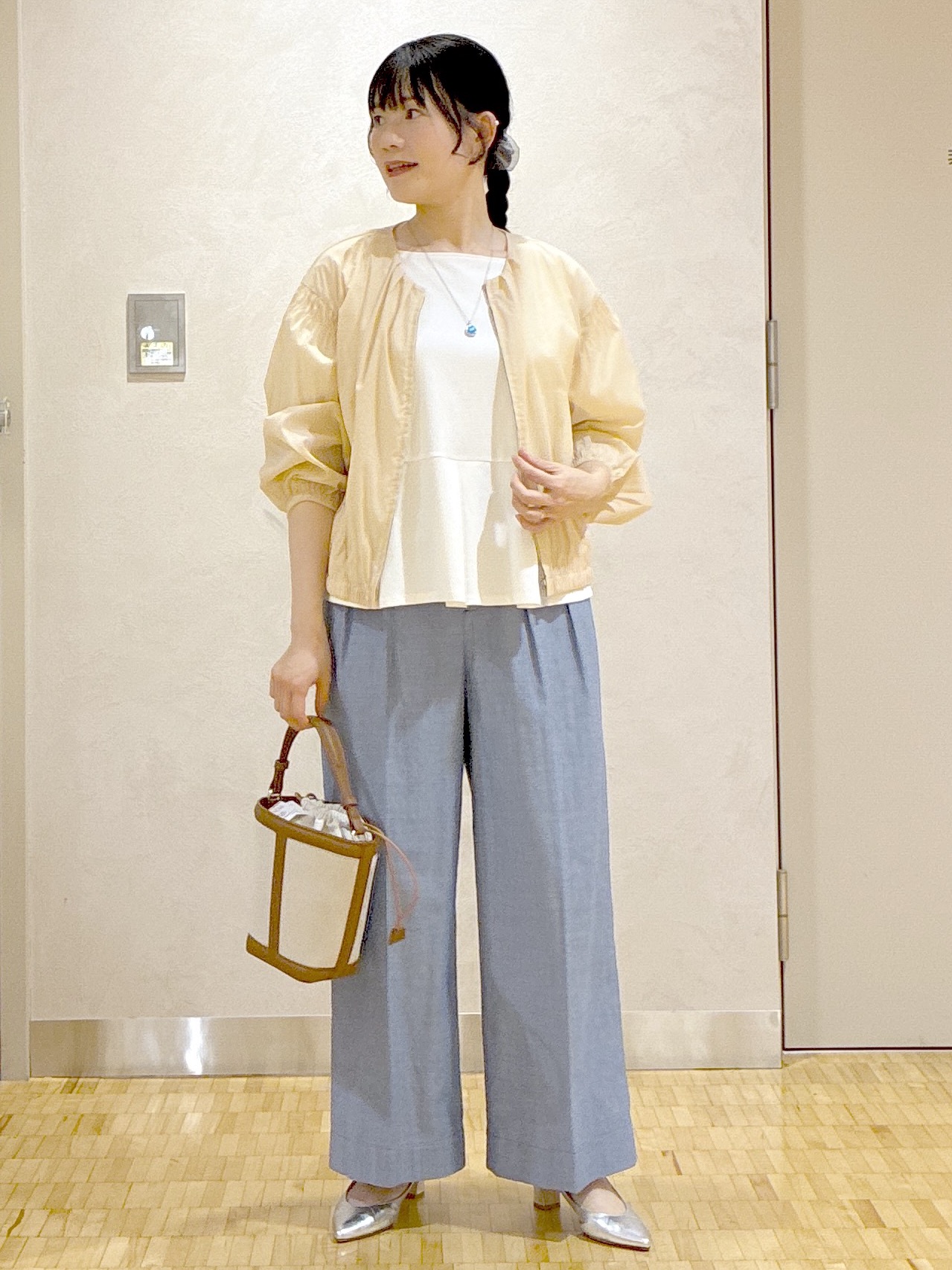  beni_gingerさんの「Reflect｜フロントファスナーシアーブルゾン」を使ったコーディネート