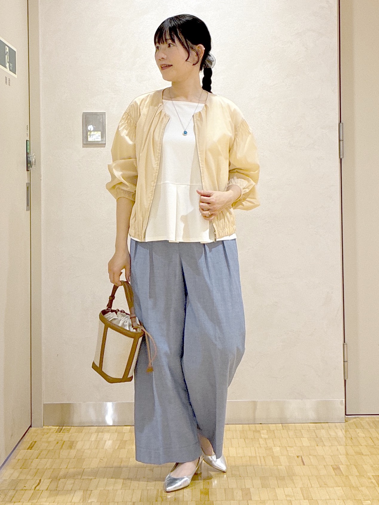  beni_gingerさんの「Reflect｜フロントファスナーシアーブルゾン」を使ったコーディネート
