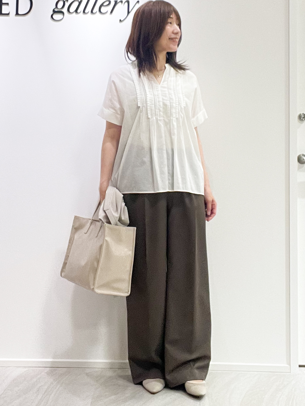 めいさんの「UNTITLED｜【アンサンブル可/日除け・冷房対策】シアーレーヨンZIPカーディガン」を使ったコーディネート