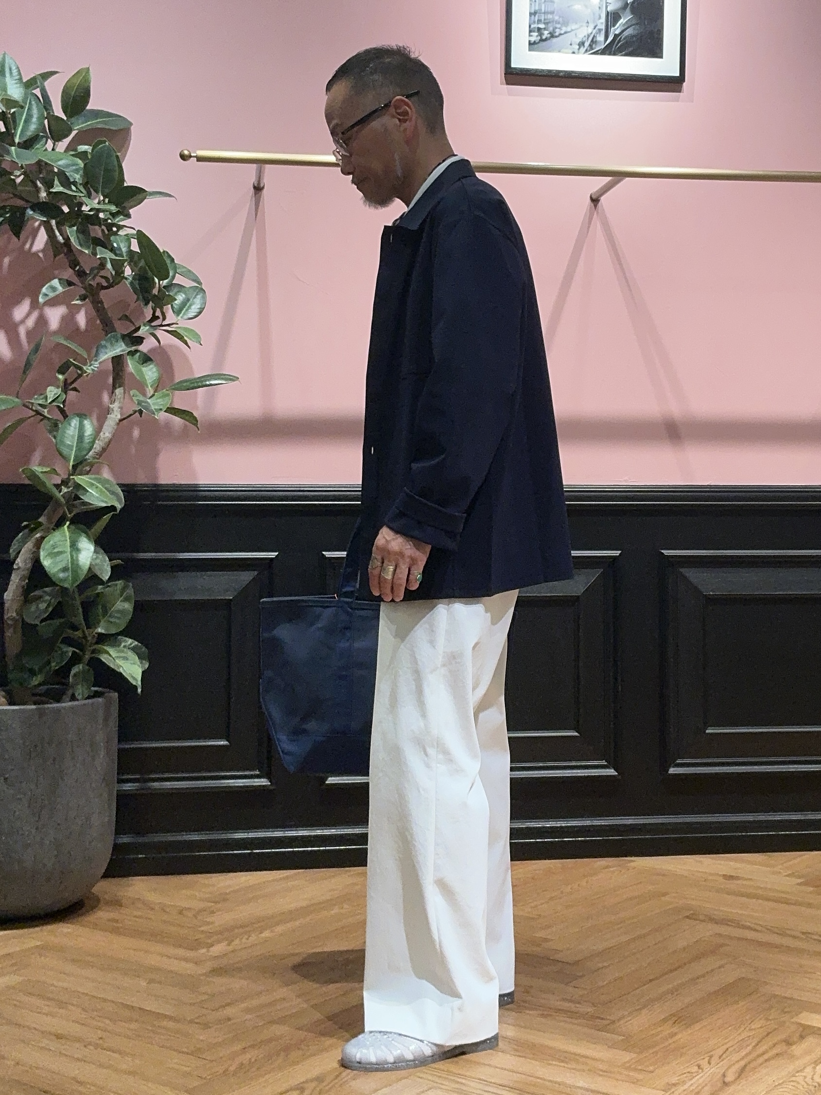 torigoeさんの「DRESSTERIOR｜【接触冷感/UVカット/抗菌防臭/しわ防止】クールデオドラント ジャージシャツ」を使ったコーディネート