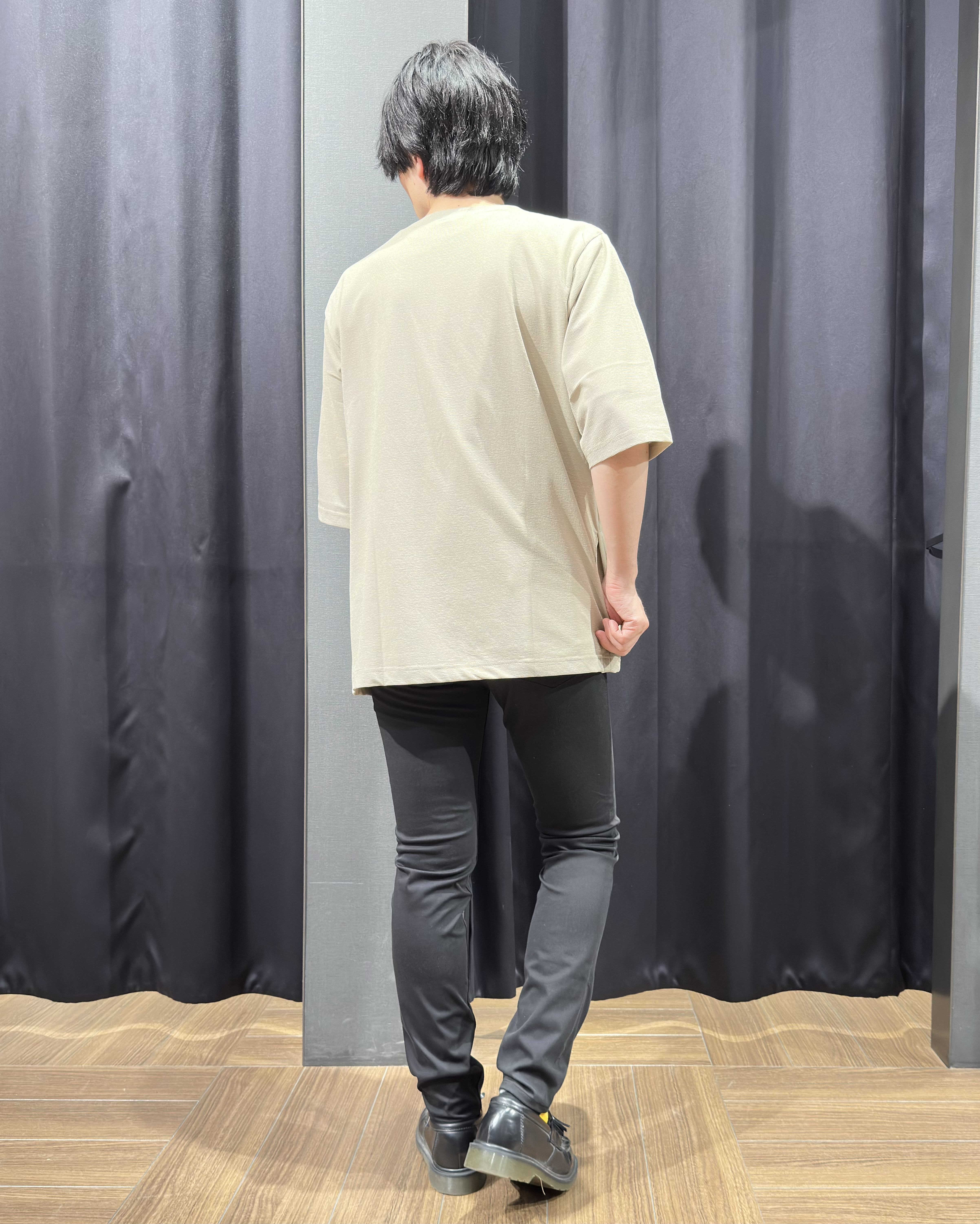 tomoyaさんの「THE SHOP TK｜メッシュ五分袖カーディガン＋半袖Tシャツ セットアイテム 洗濯機OK」を使ったコーディネート