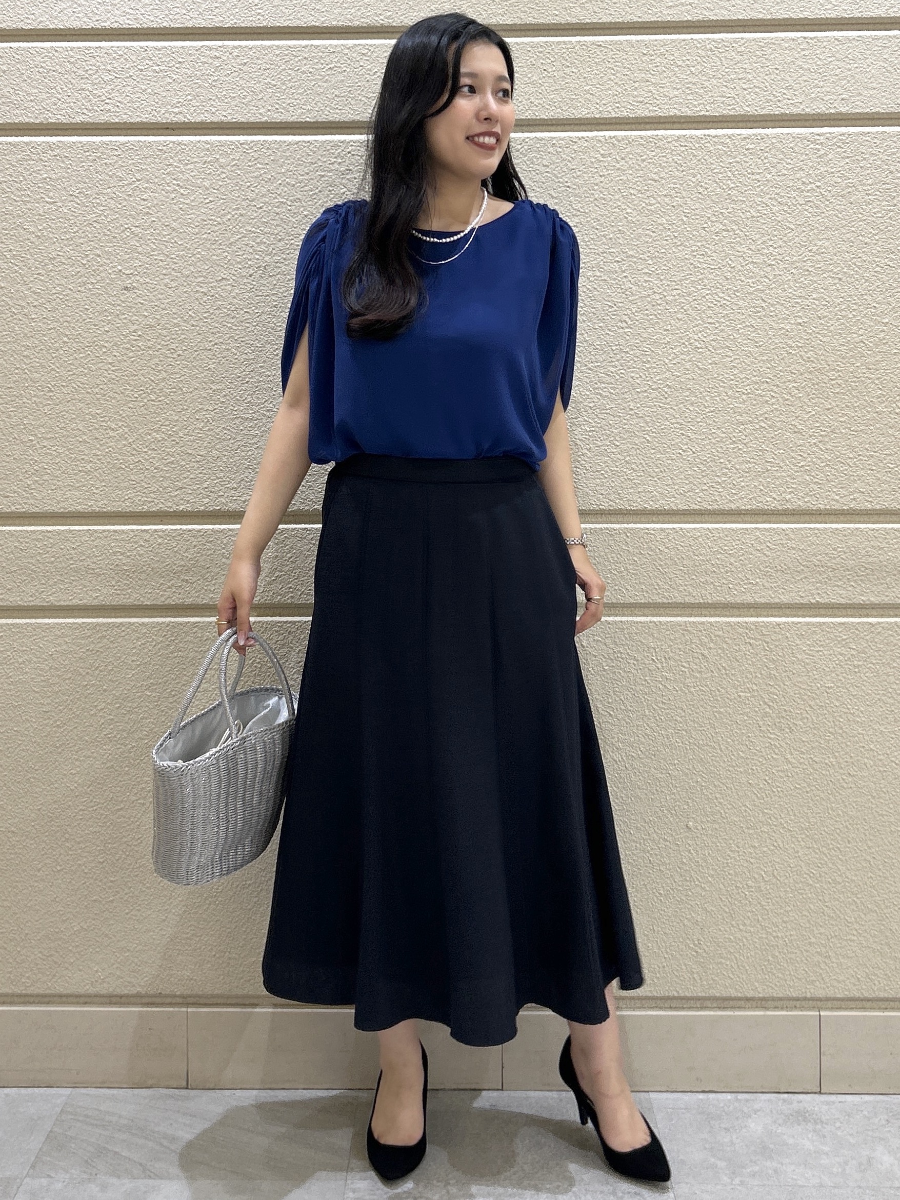 Momokaさんの「COUP DE CHANCE｜【日本製/インナー付き】ギャザースリーブプルオーバー」を使ったコーディネート