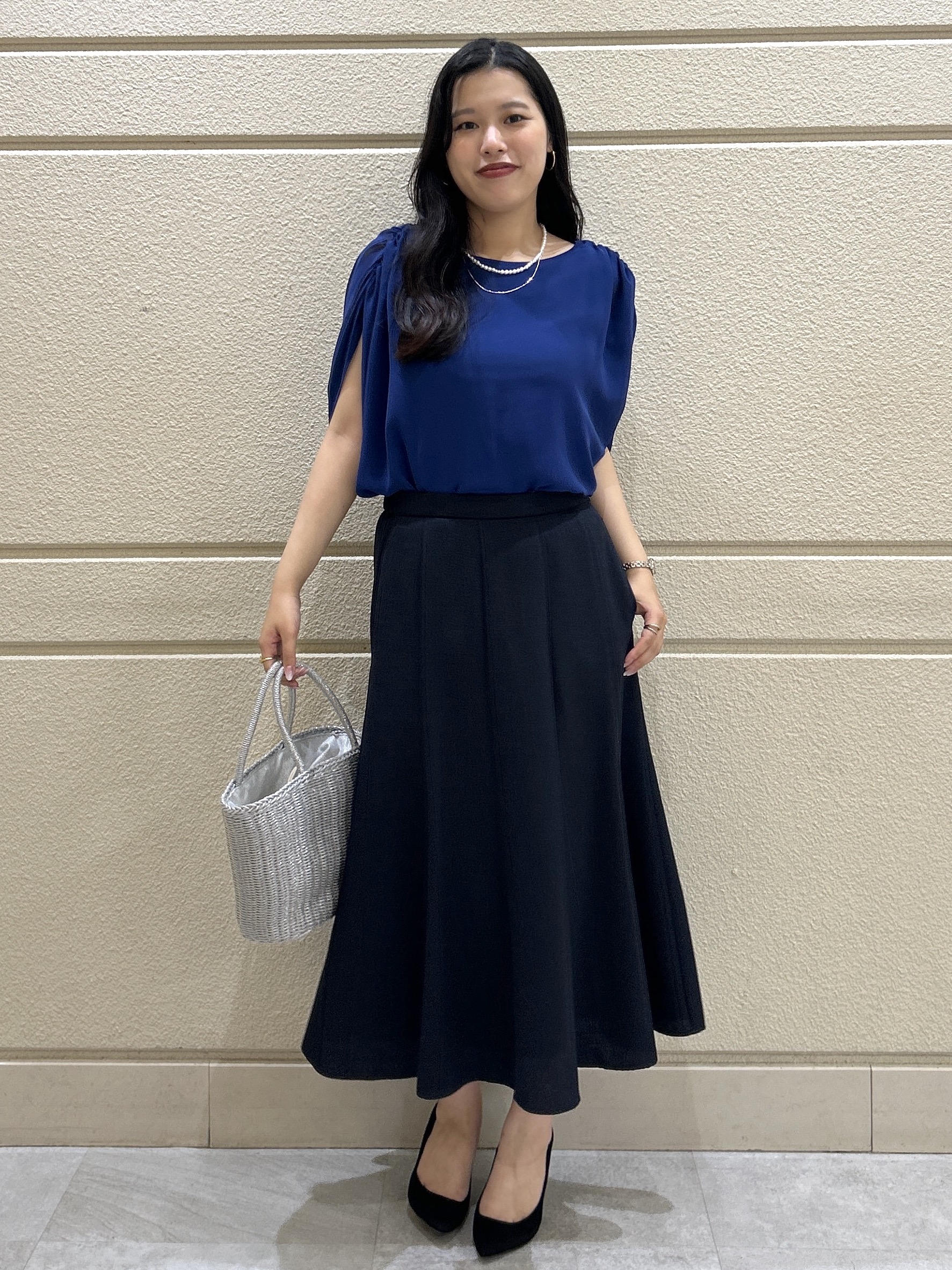 Momokaさんの「COUP DE CHANCE｜【日本製/インナー付き】ギャザースリーブプルオーバー」を使ったコーディネート