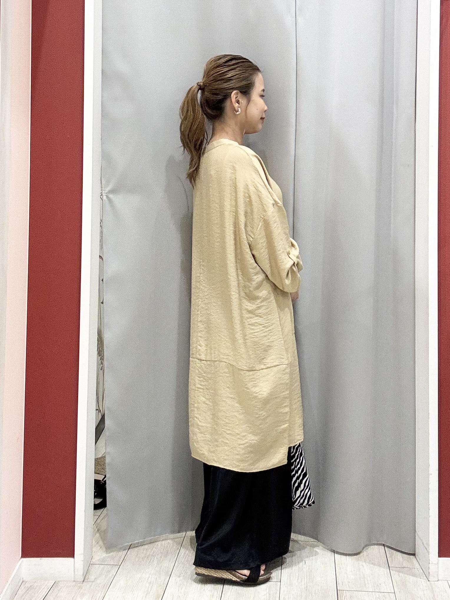 shioさんの「SHOO･LA･RUE｜【ひんやり/S-LL/洗濯機可】体型カバーにも ゆるっとリラックスチュニック」を使ったコーディネート