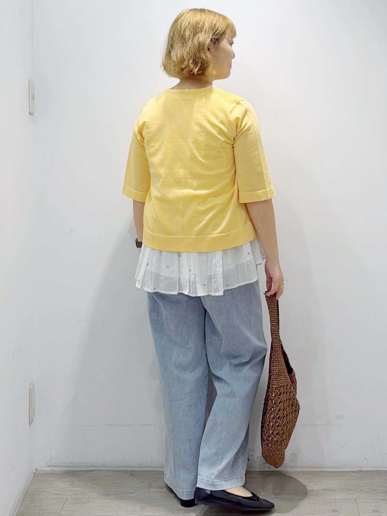 sumicaさんの「OPAQUE.CLIP｜ラメドット刺繍ペプラムブラウス【洗える】」を使ったコーディネート