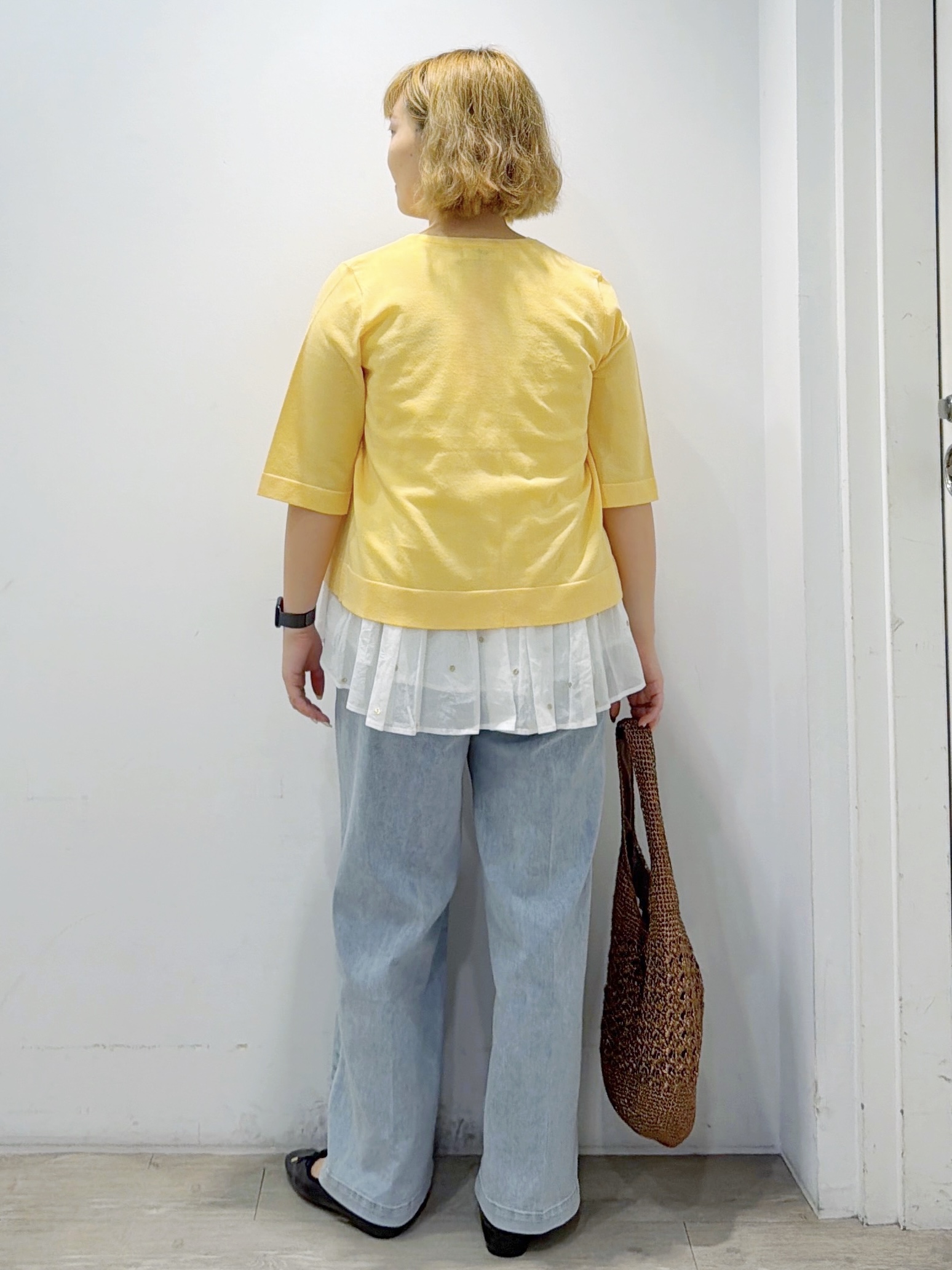 sumicaさんの「OPAQUE.CLIP｜ラメドット刺繍ペプラムブラウス【洗える】」を使ったコーディネート