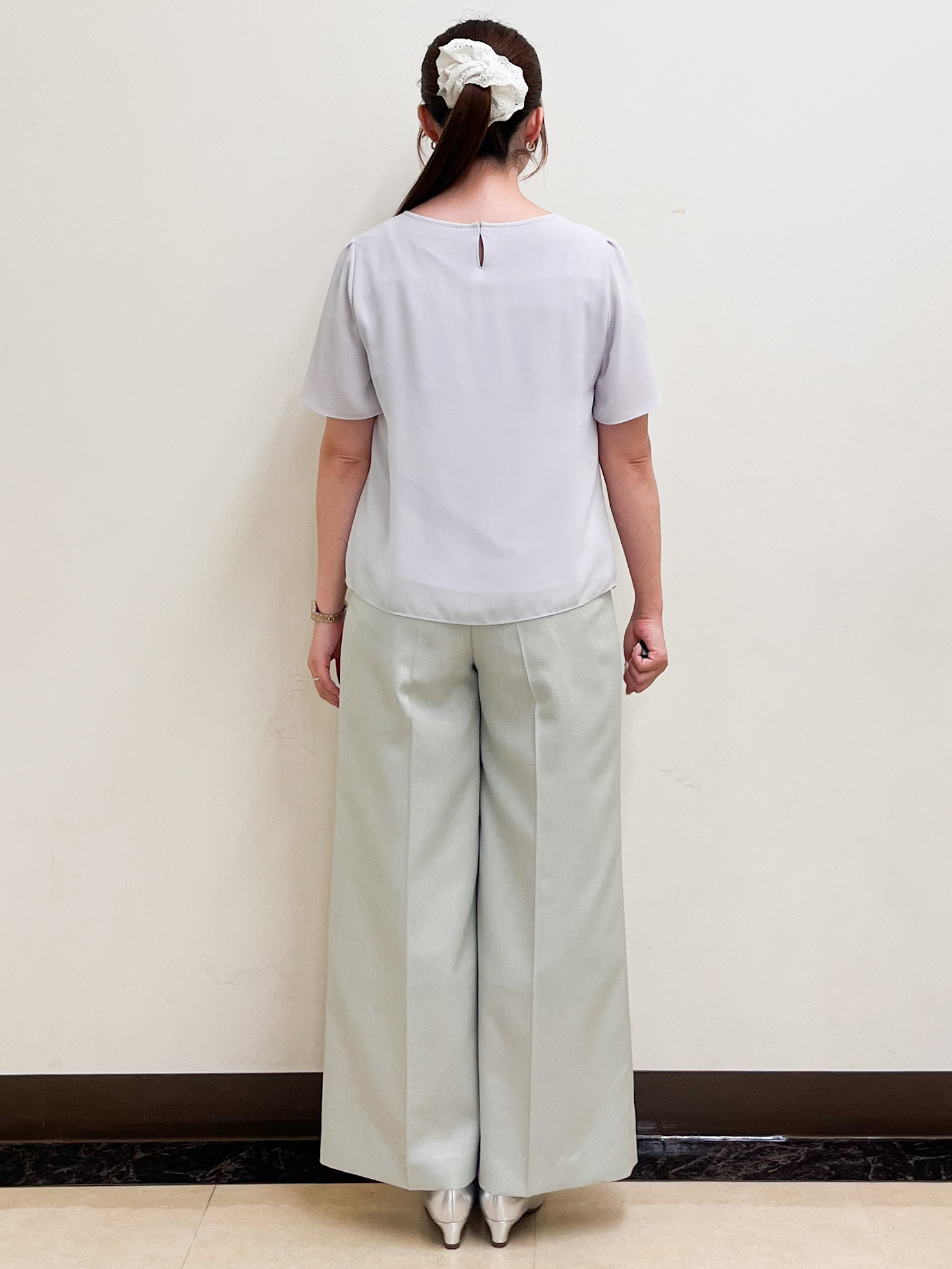 mikikoさんの「Reflect｜【UVカット／接触冷感】五分袖シフォンブラウス」を使ったコーディネート