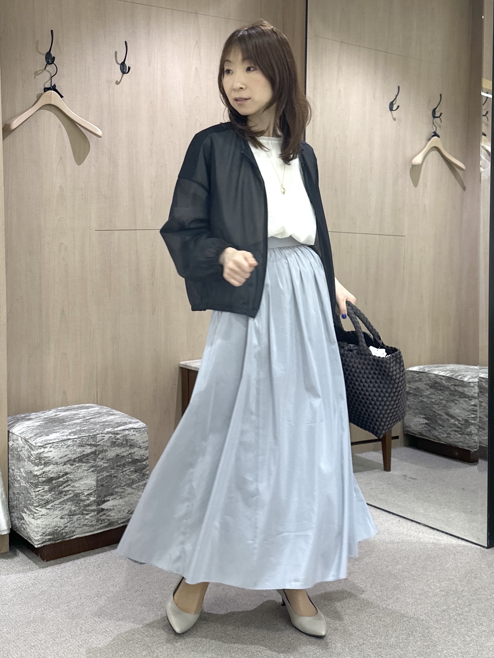Miwaさんの「UNTITLED｜【吸水速乾/UVカット】ドルマンスリーブブラウス」を使ったコーディネート