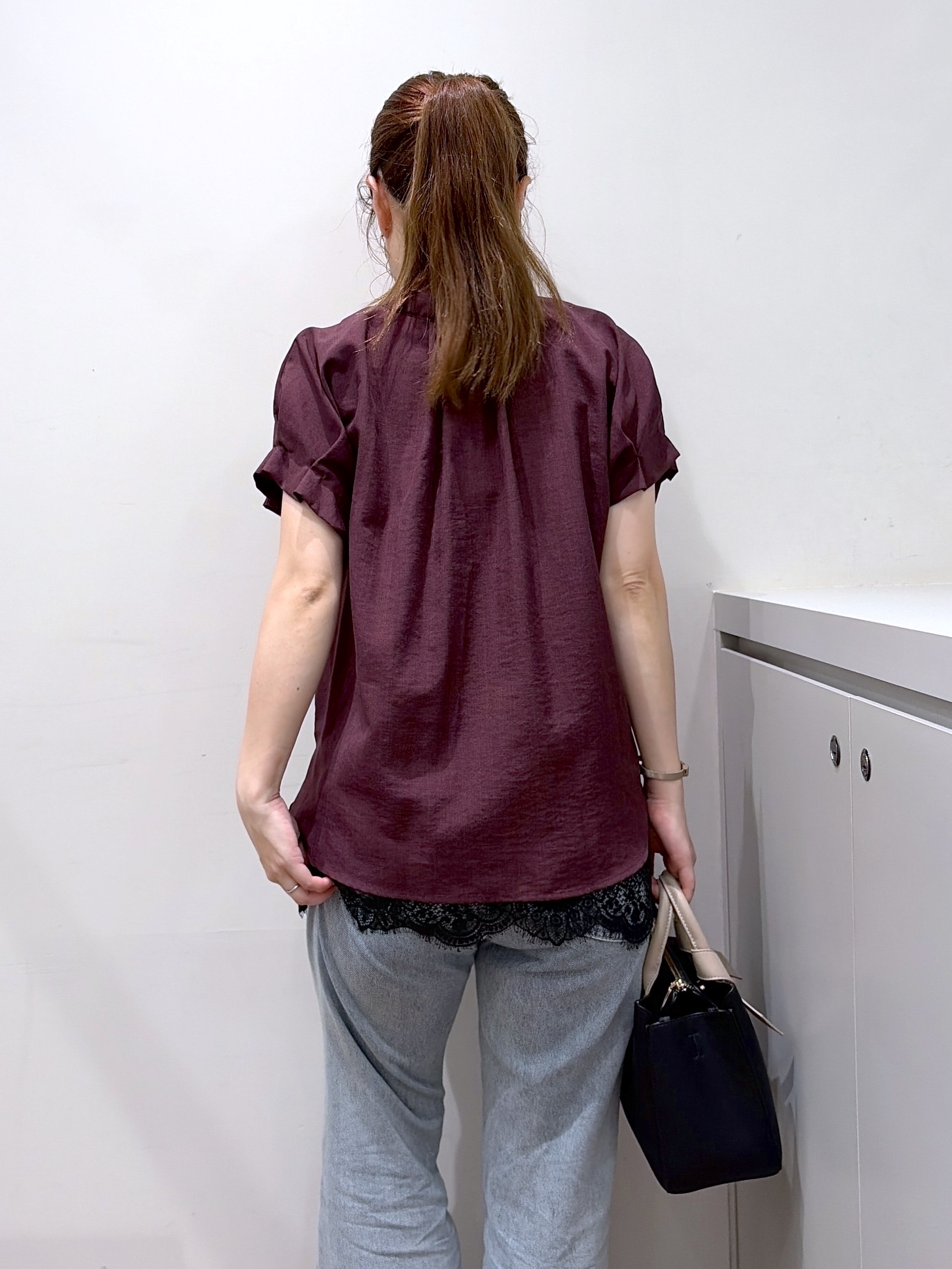 Junさんの「index｜【接触冷感／吸水速乾】タックスキッパーブラウス《防シワ／イージーアイロン／洗濯機OK／9col》」を使ったコーディネート