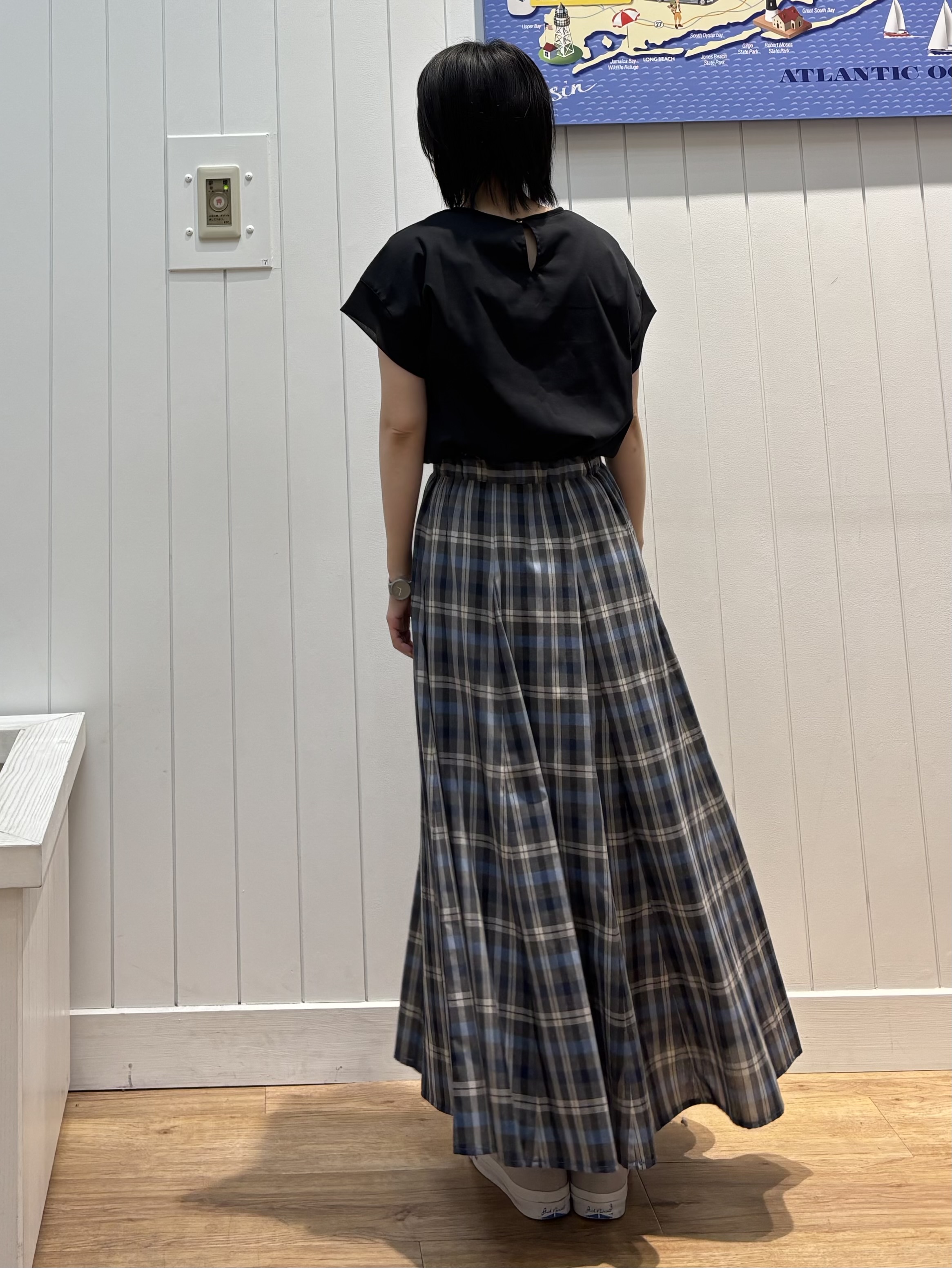 OKADAさんの「Dessin｜【UVカット/接触冷感】美光沢カットソー」を使ったコーディネート