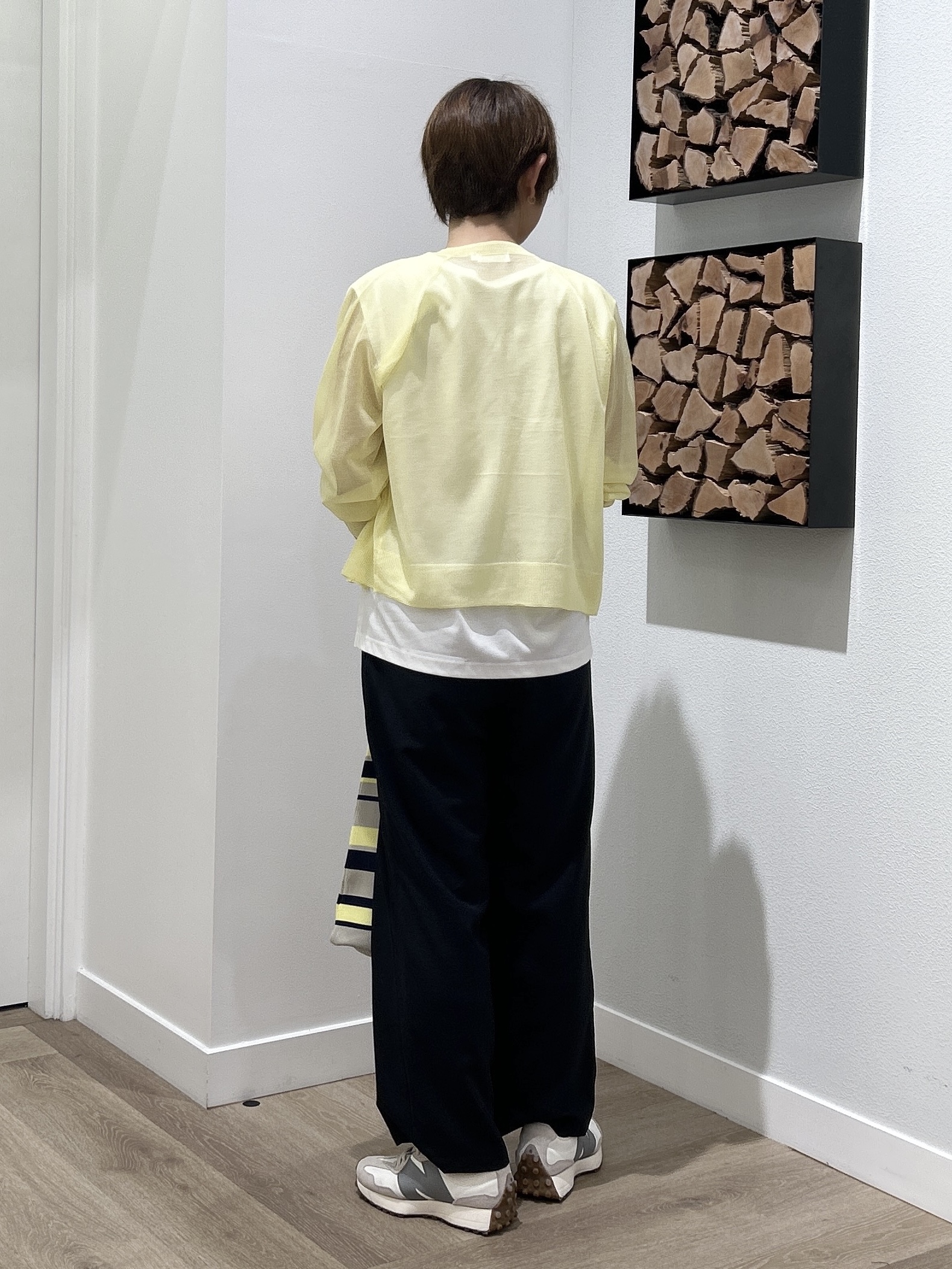 rairaiさんの「Dessin｜お守りカーディガン -ウォッシャブル-」を使ったコーディネート