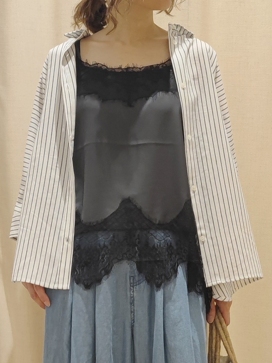 toyaさんの「Dessin｜【セットアップ可/洗える】リネンブレンドドルマンシャツ」を使ったコーディネート