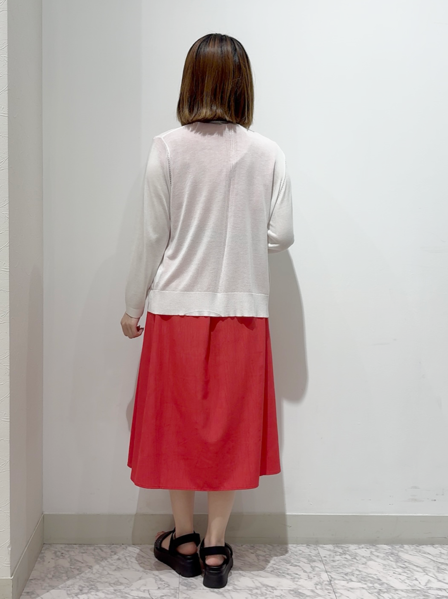 しかっちさんの「grove｜高評価！【接触冷感／UVカットetc】ベーシックショートカーディガン」を使ったコーディネート