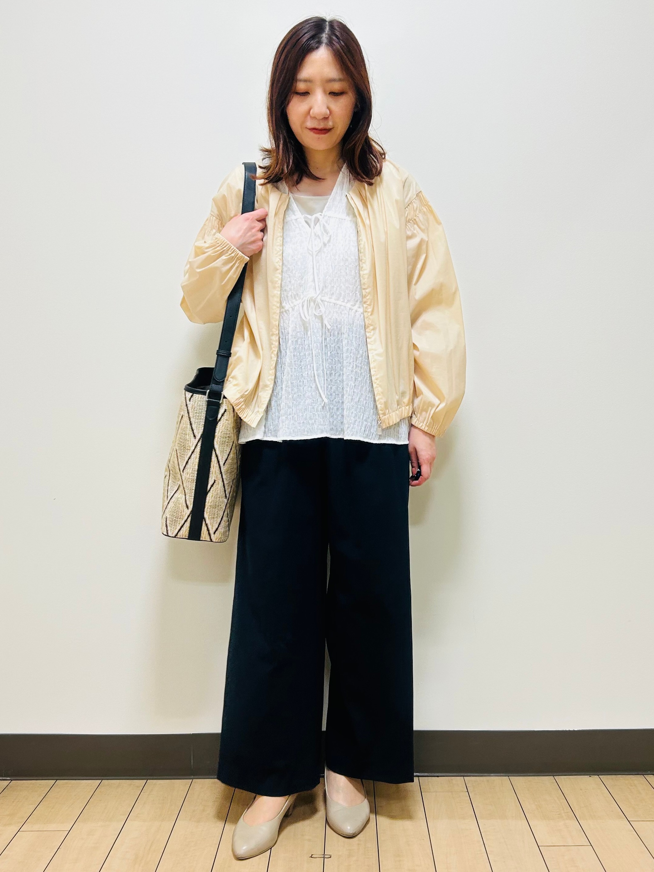 miiiさんの「Reflect｜フロントファスナーシアーブルゾン」を使ったコーディネート