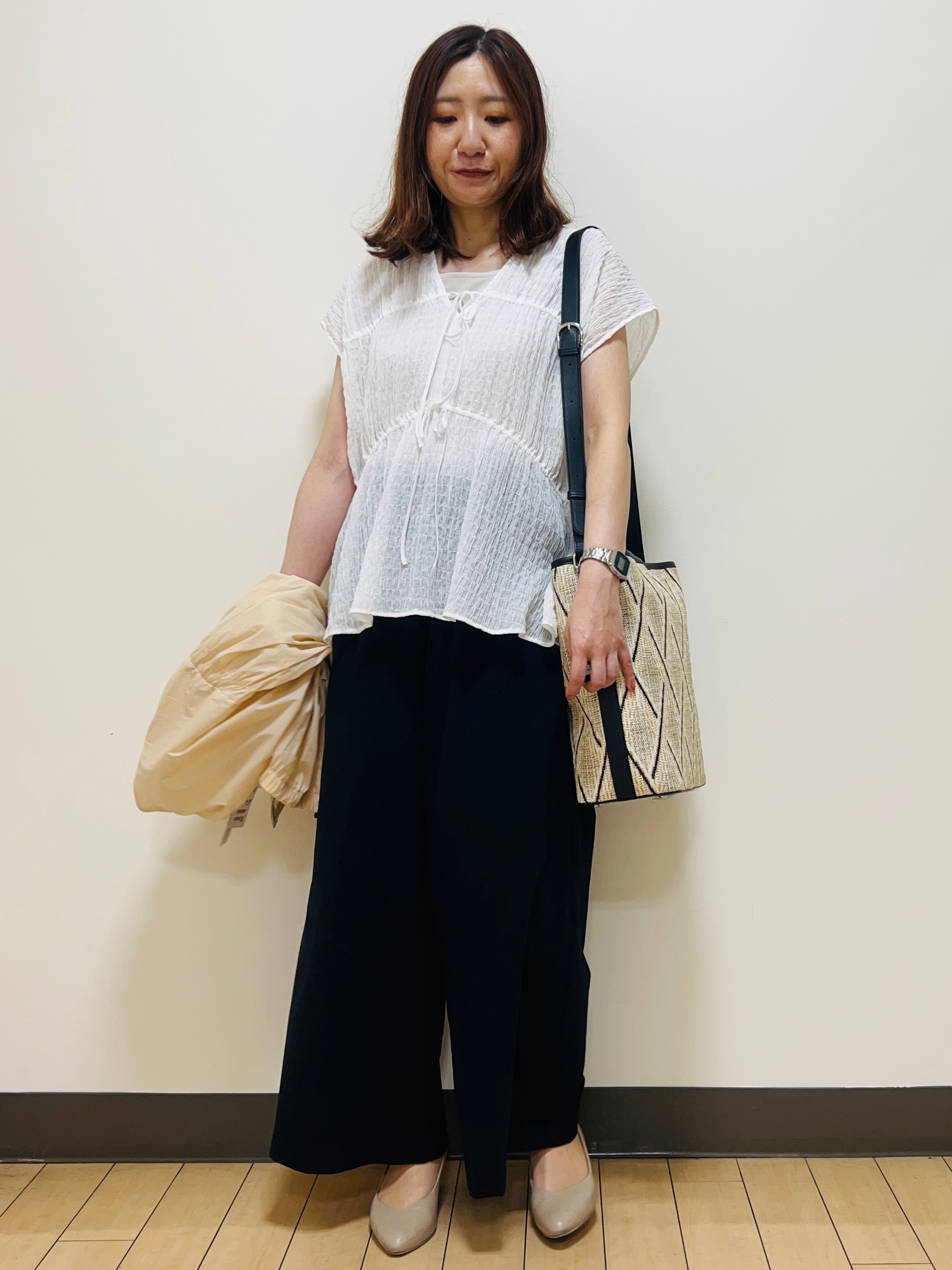 miiiさんの「Reflect｜フロントファスナーシアーブルゾン」を使ったコーディネート