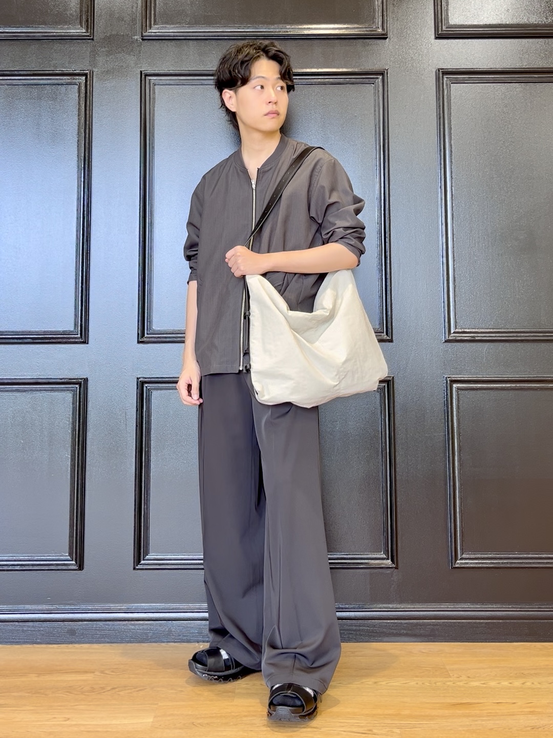 ワッキーさんの「tk.TAKEO KIKUCHI｜【セットアップ対応可／吸水速乾】セオ&alpha;（R）ジップブルゾン」を使ったコーディネート