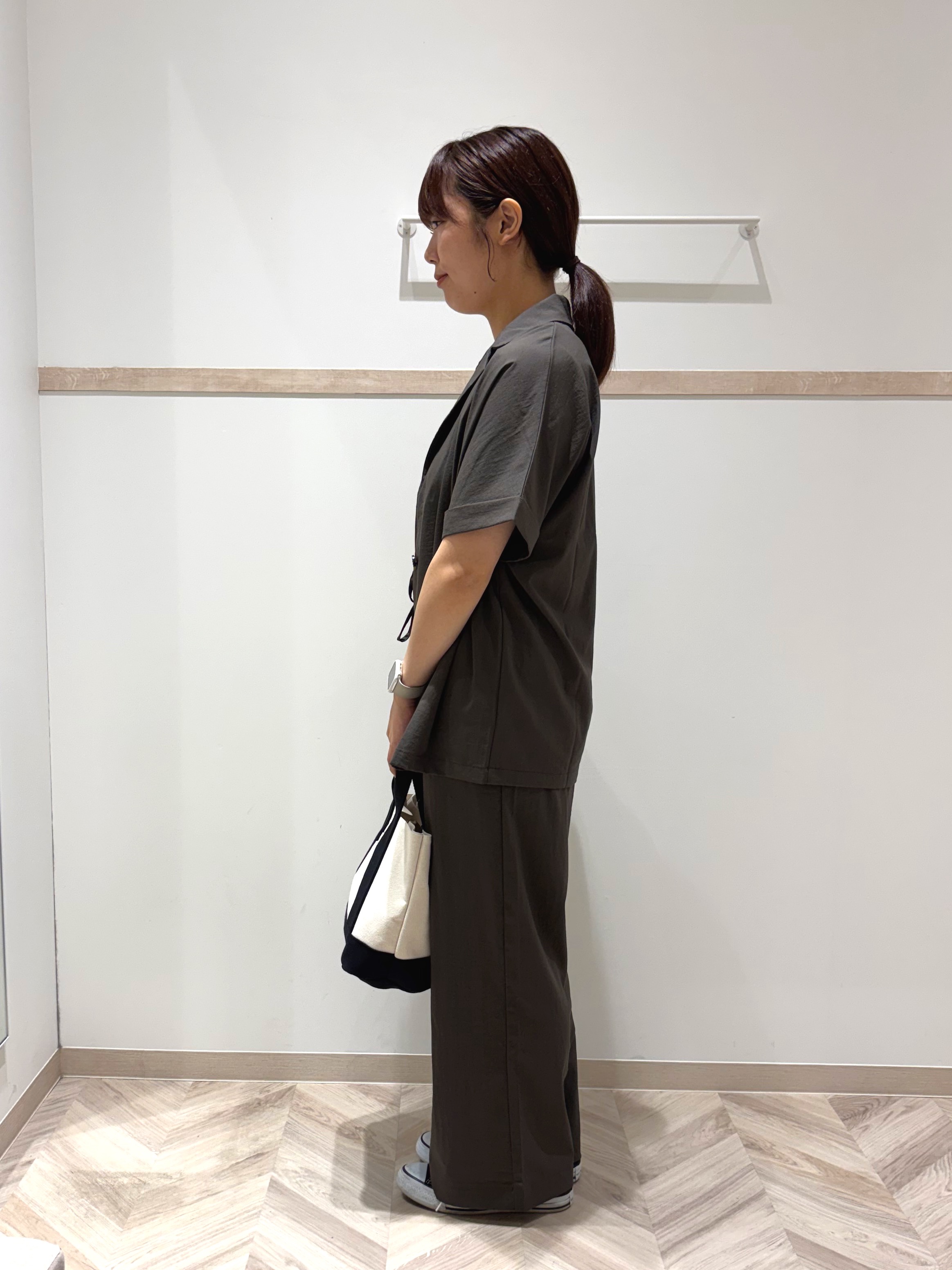 donpiさんの「SHOO･LA･RUE｜【高レビュー/洗濯機可/セットアップ可】軽凛(かろりん) ひんやり半袖ジャケット」を使ったコーディネート