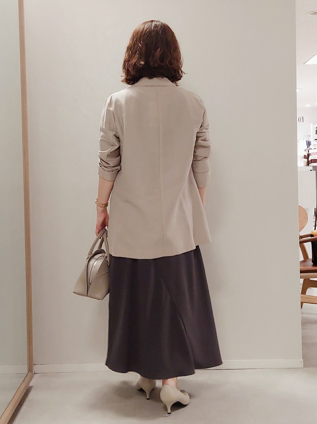 Koyaさんの「UNTITLED｜【程よいシアー感/洗える】エアリーバイオジャケット」を使ったコーディネート