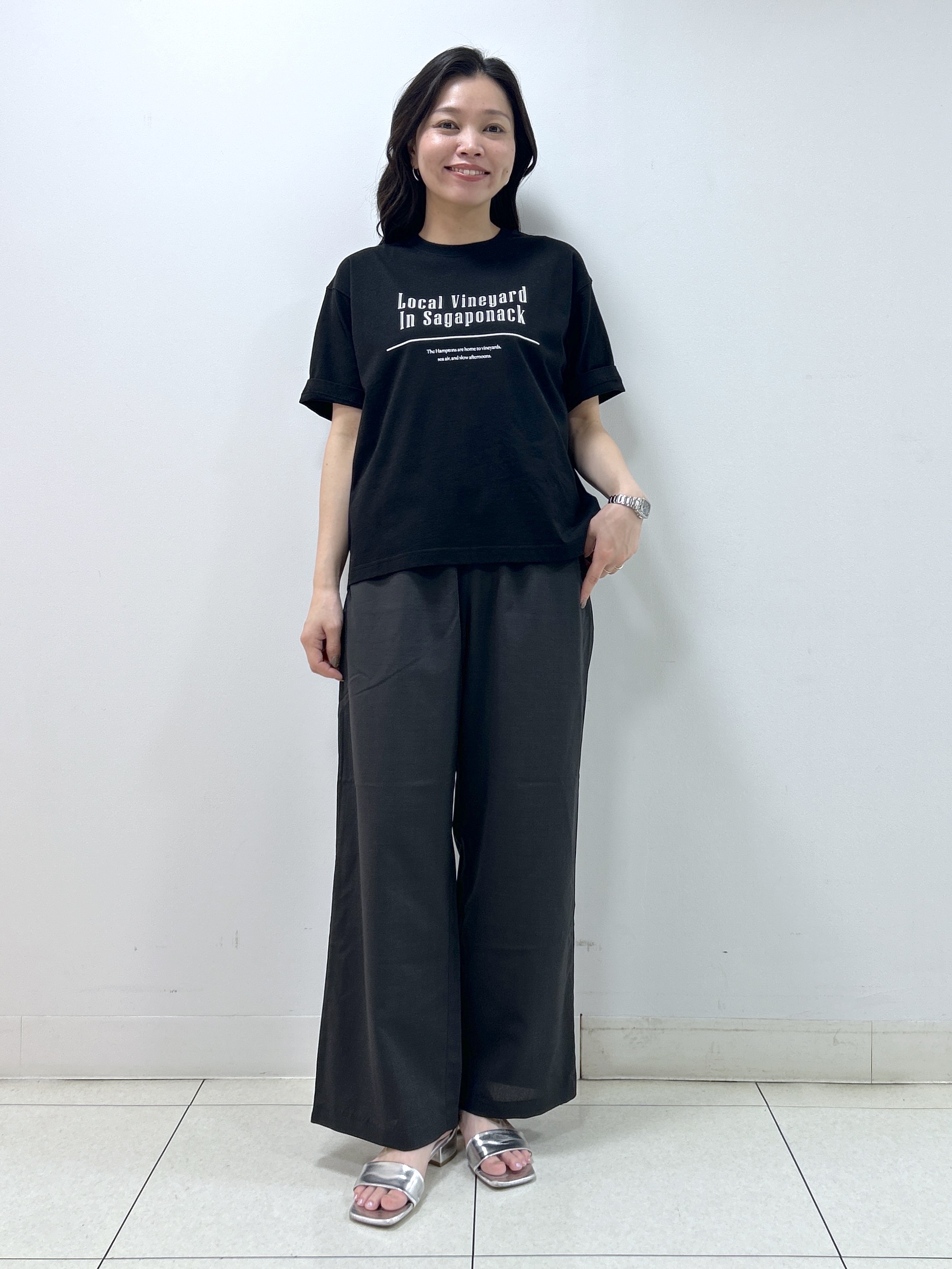 Kaiさんの「Dessin｜【洗える】オーガニックコットンロゴTシャツ」を使ったコーディネート