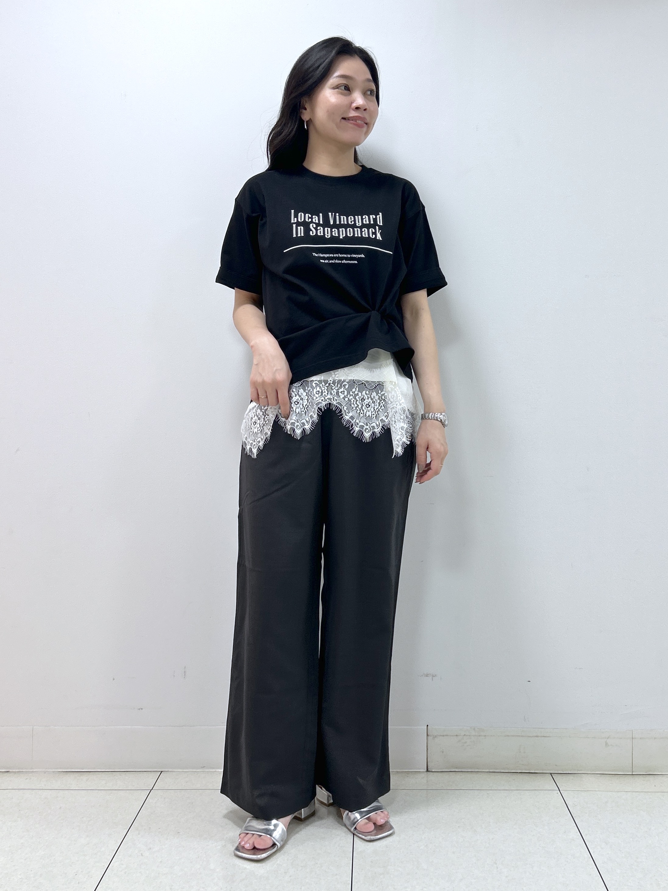Kaiさんの「Dessin｜【洗える】オーガニックコットンロゴTシャツ」を使ったコーディネート