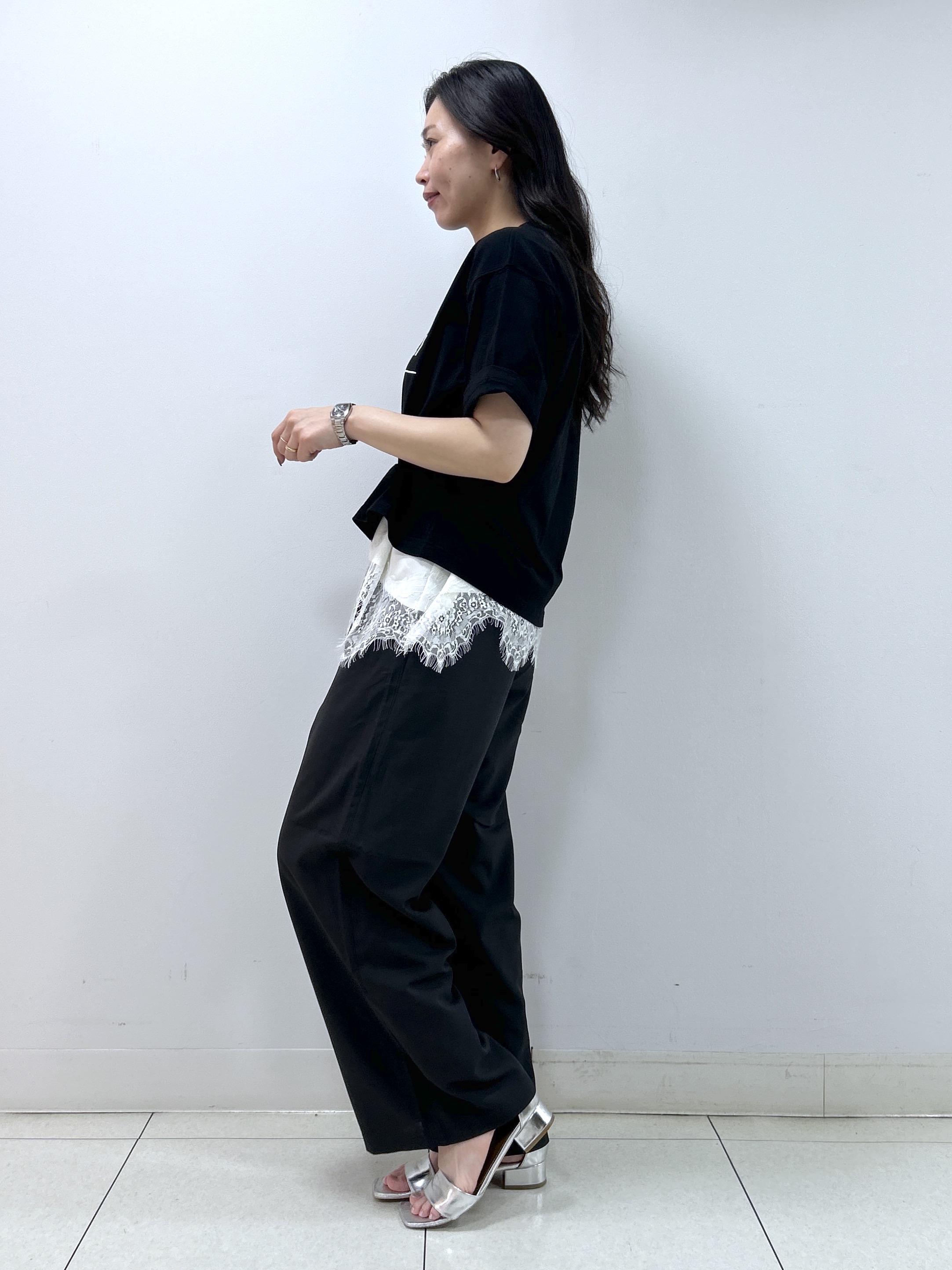 Kaiさんの「Dessin｜【洗える】オーガニックコットンロゴTシャツ」を使ったコーディネート