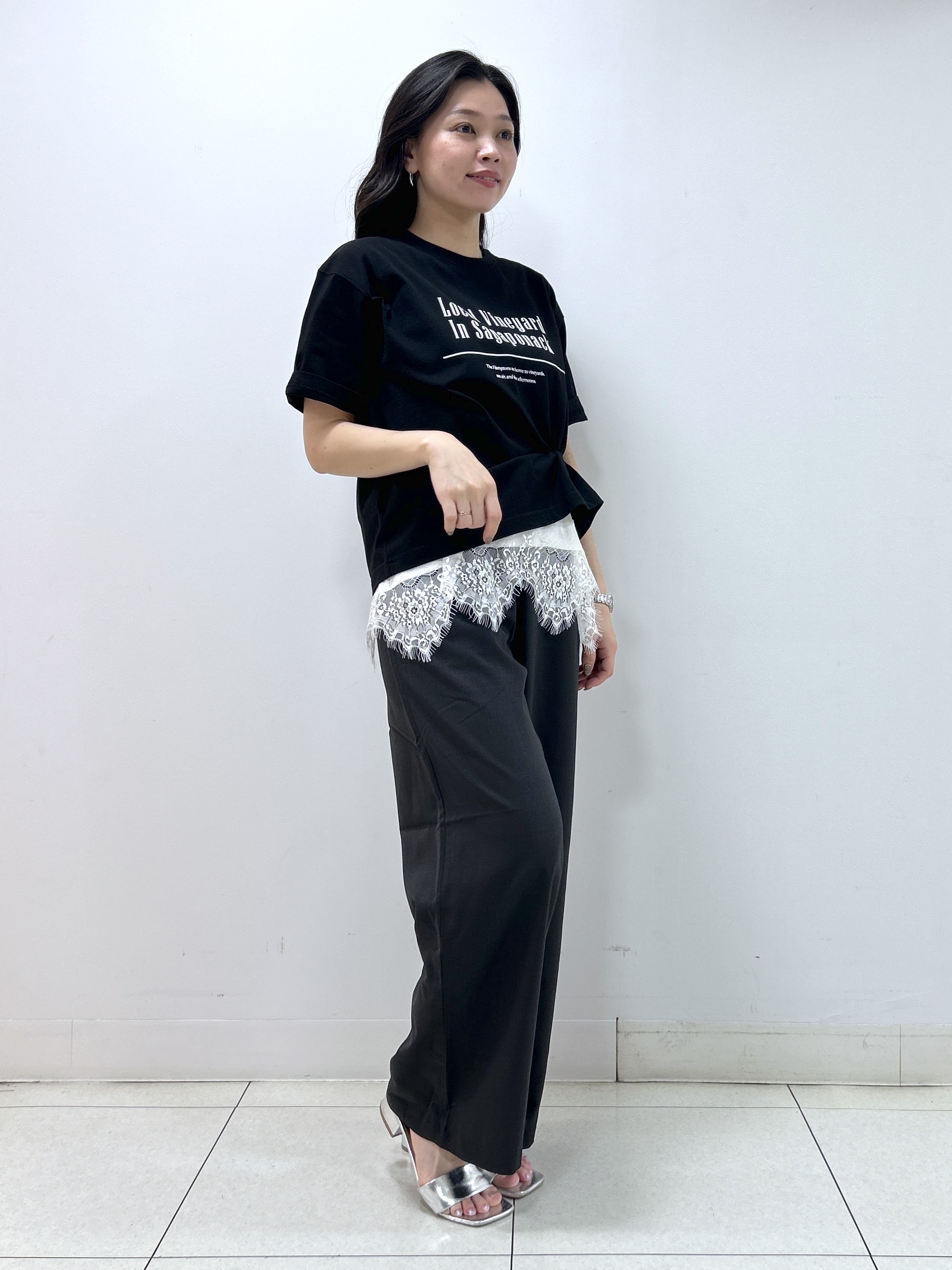Kaiさんの「Dessin｜【洗える】オーガニックコットンロゴTシャツ」を使ったコーディネート