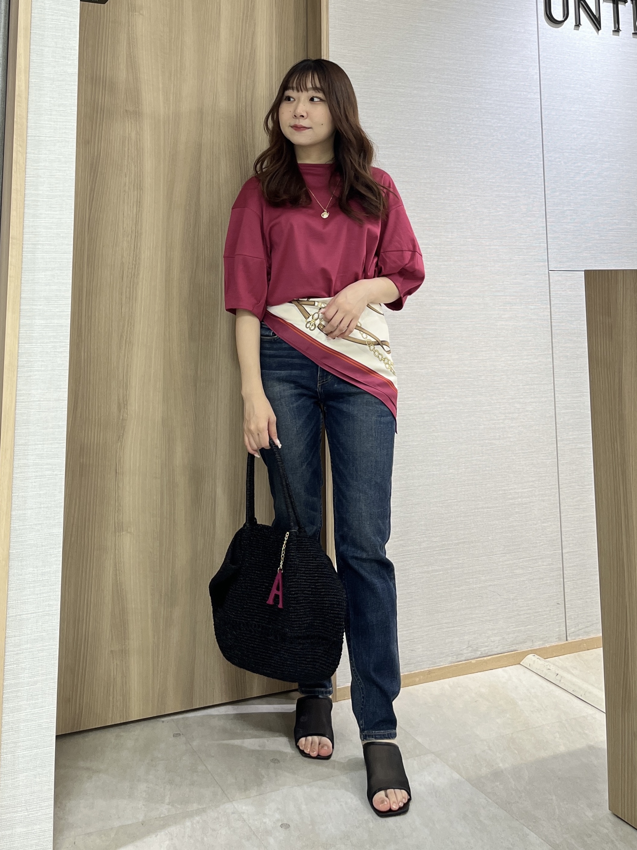 KAHOさんの「UNTITLED｜【汗染み防止/接触冷感】ランタンスリーブプルオーバー」を使ったコーディネート