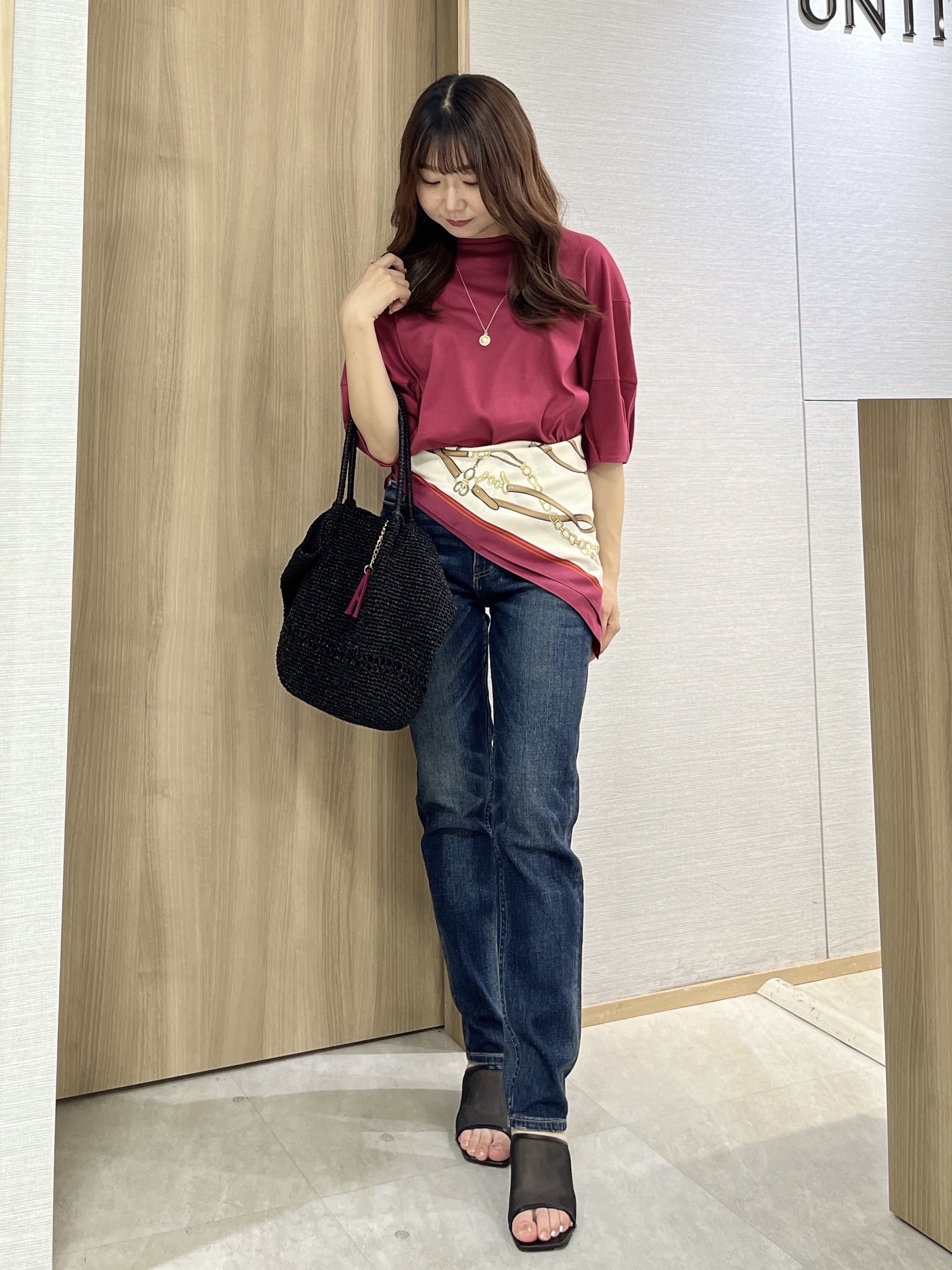 KAHOさんの「UNTITLED｜【汗染み防止/接触冷感】ランタンスリーブプルオーバー」を使ったコーディネート