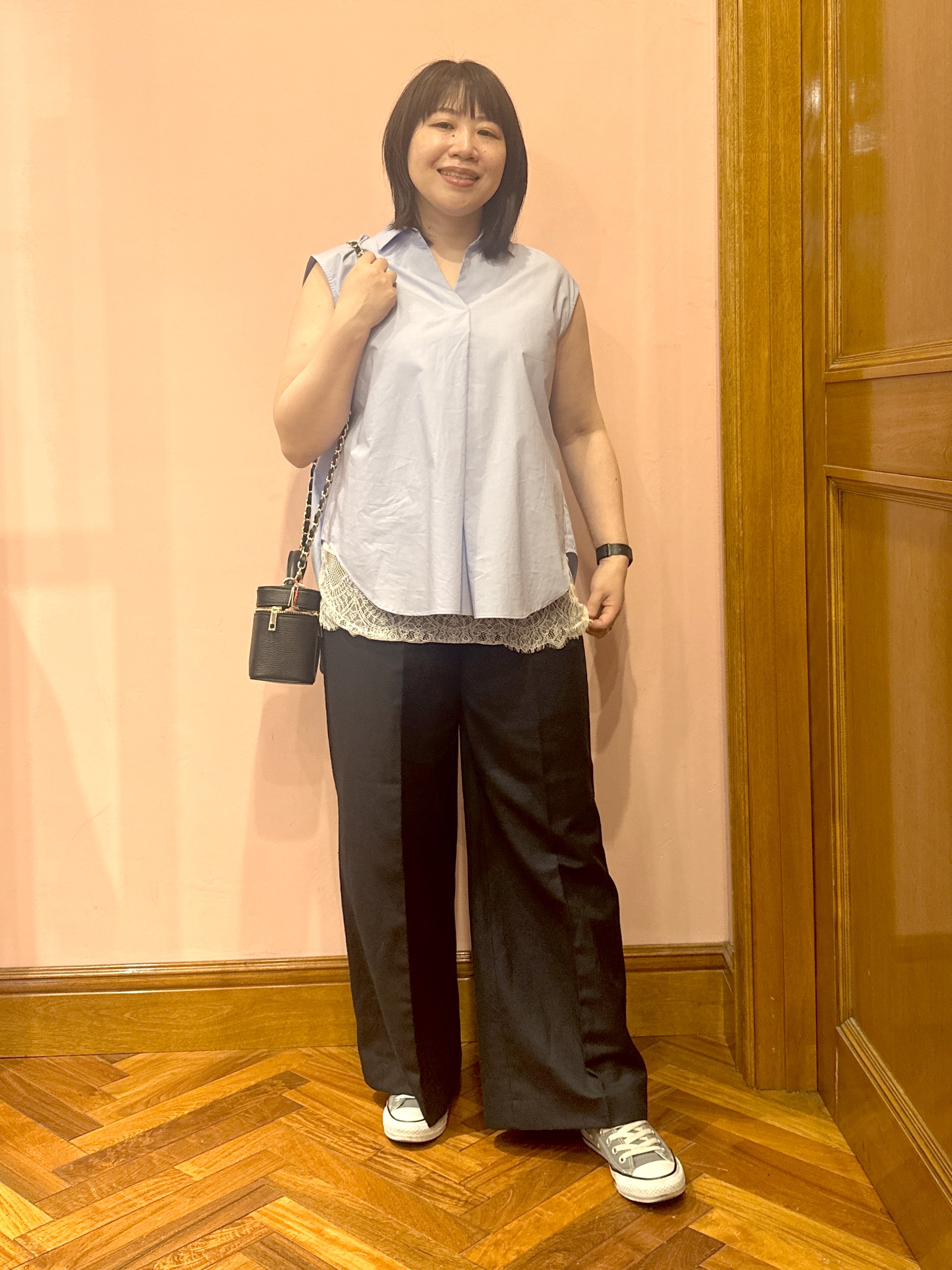komatsuさんの「DRESSTERIOR｜フレンチスリーブ スキッパーブラウス」を使ったコーディネート