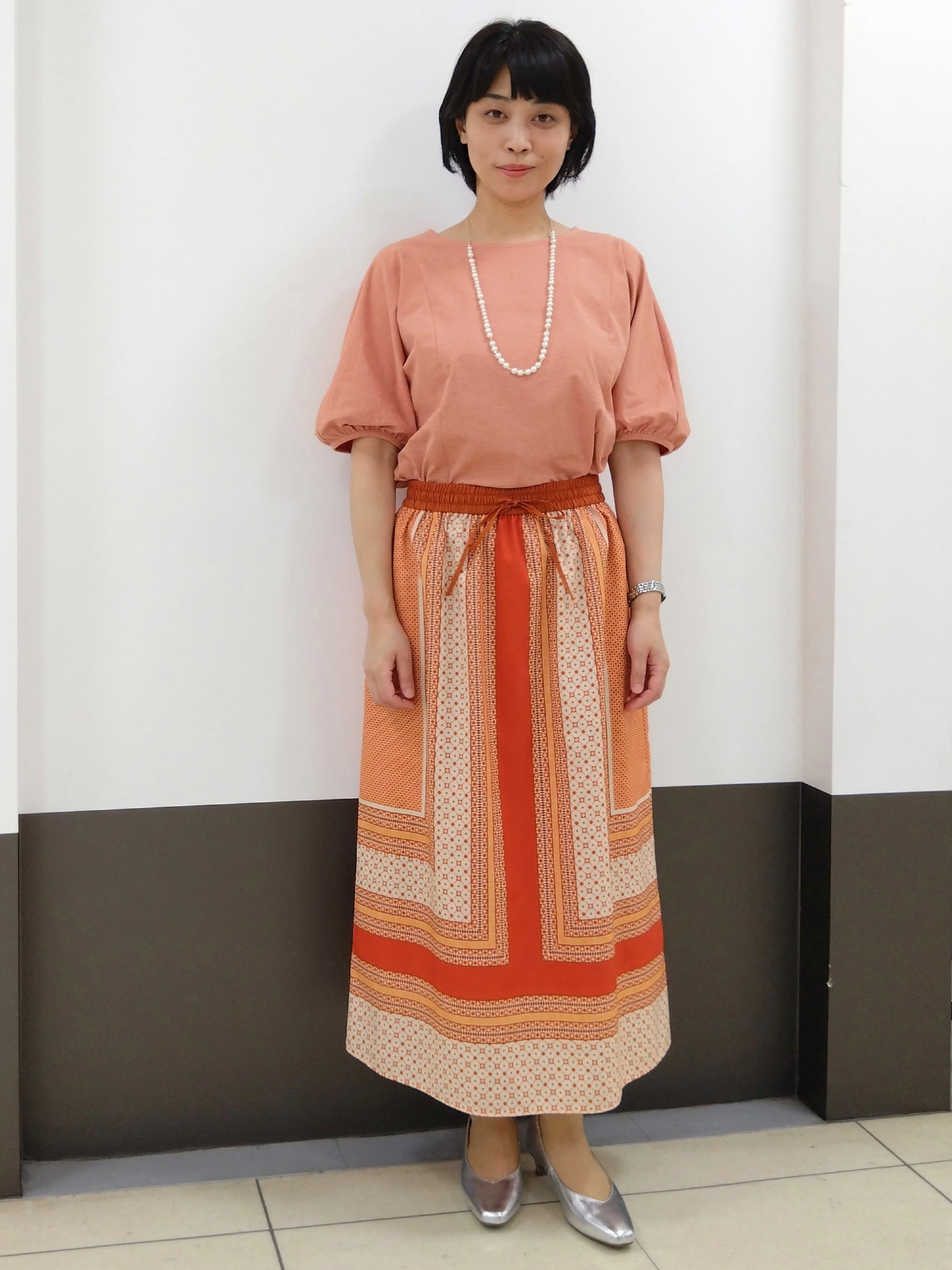 GMさんの「Reflect｜【UVカット／接触冷感／吸水速乾】ギャザースリーブカットソー」を使ったコーディネート