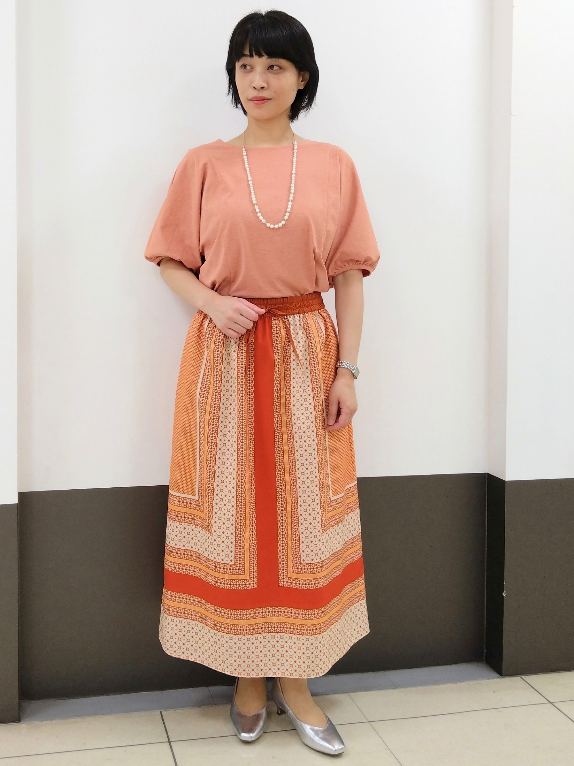 GMさんの「Reflect｜【UVカット／接触冷感／吸水速乾】ギャザースリーブカットソー」を使ったコーディネート