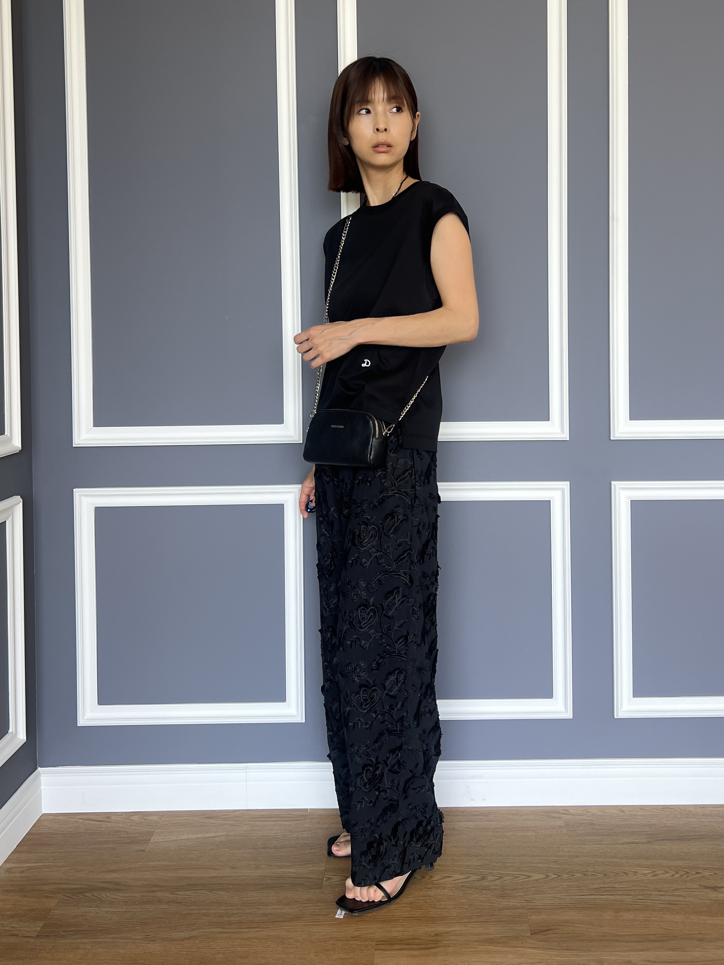 misaさんの「DRESSTERIOR｜【otonaMUSE5月号掲載】スキニーベルトサンダル」を使ったコーディネート