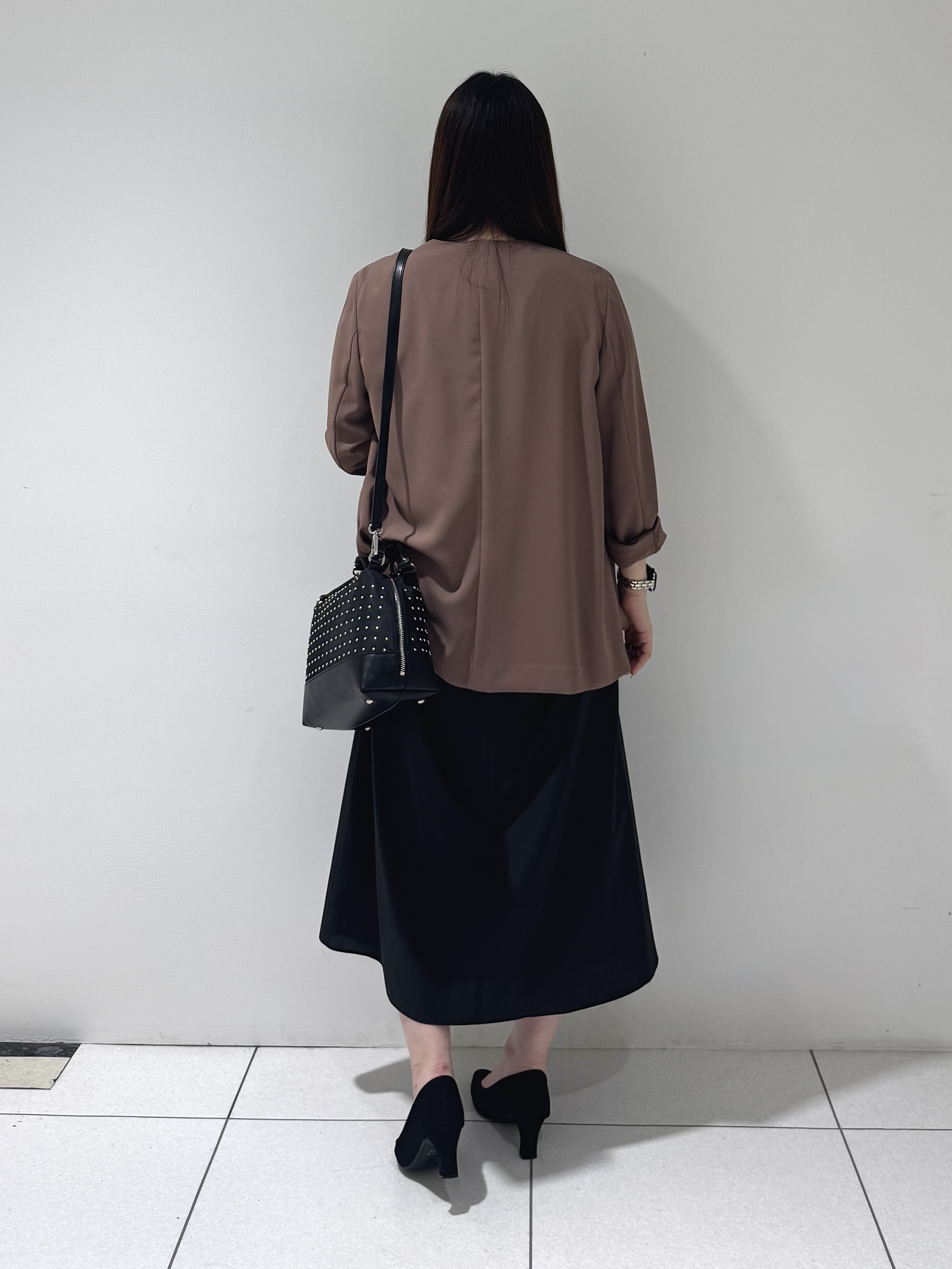 そんさんの「INDIVI｜【接触冷感／透湿／着る日傘】ノーカラージャケット」を使ったコーディネート