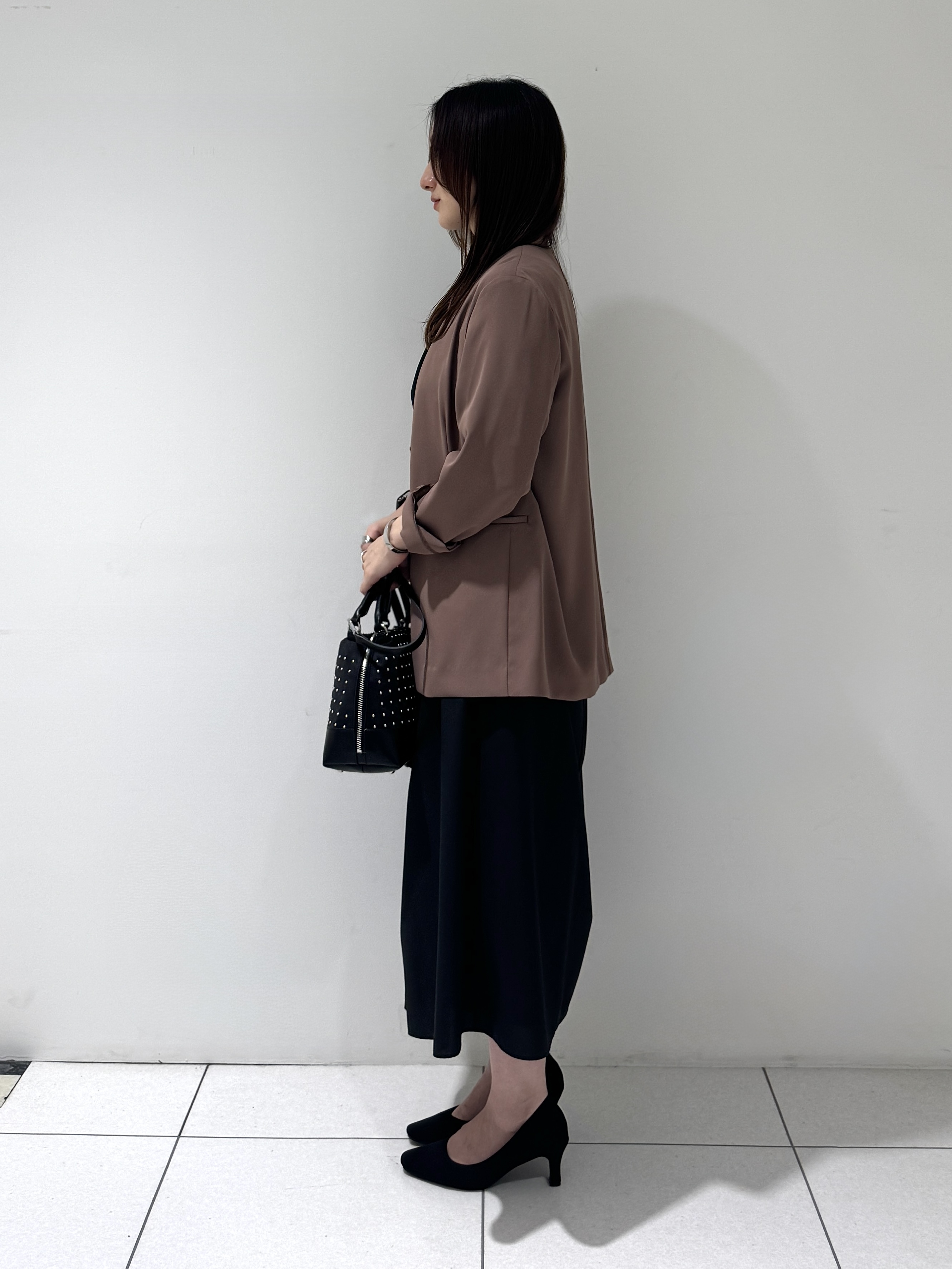 そんさんの「INDIVI｜【接触冷感／透湿／着る日傘】ノーカラージャケット」を使ったコーディネート