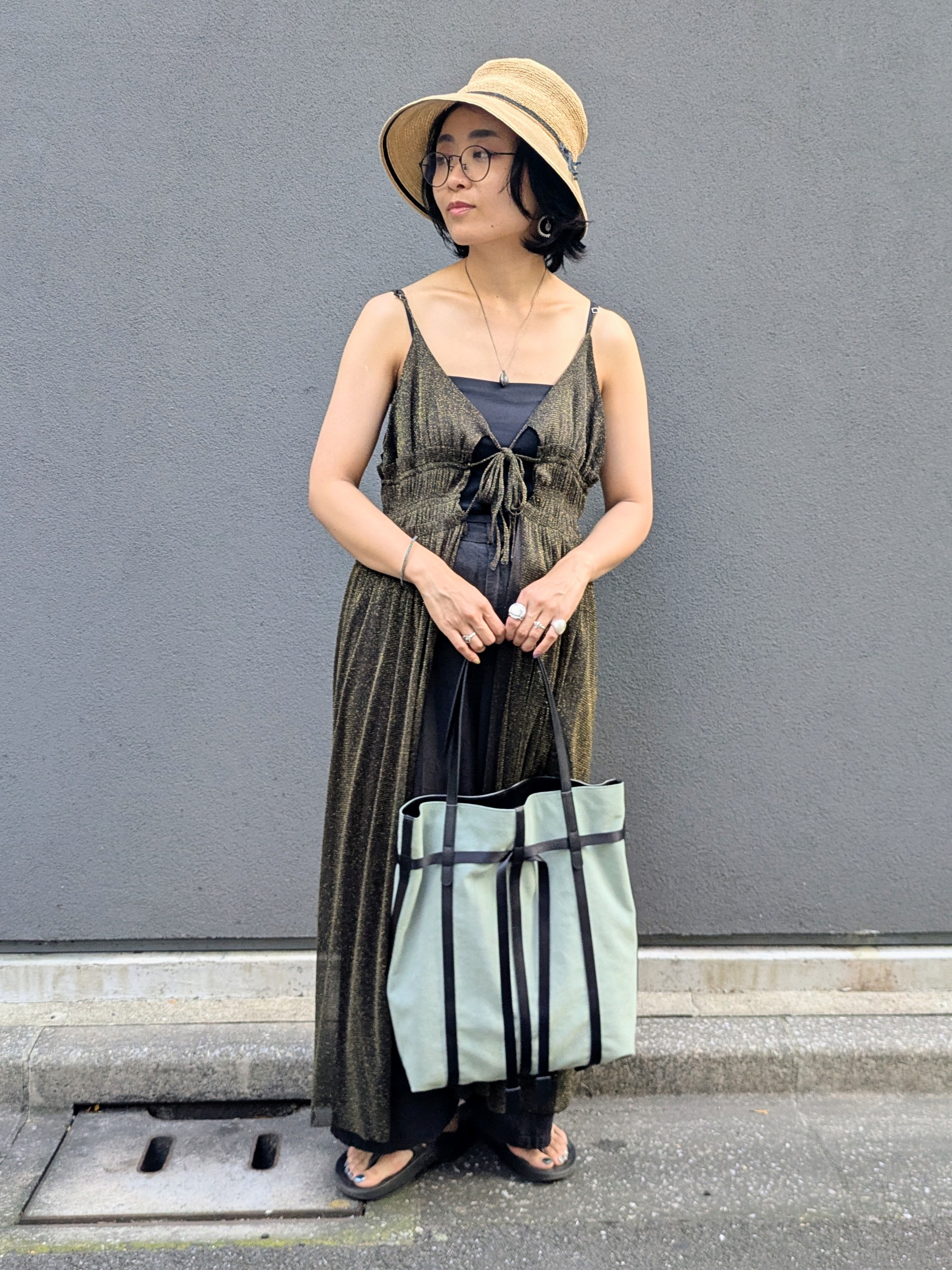 MTさんの「HIROKO HAYASHI｜PANIER CAMOSCIO（パニエ カモッショ）トートバッグ」を使ったコーディネート