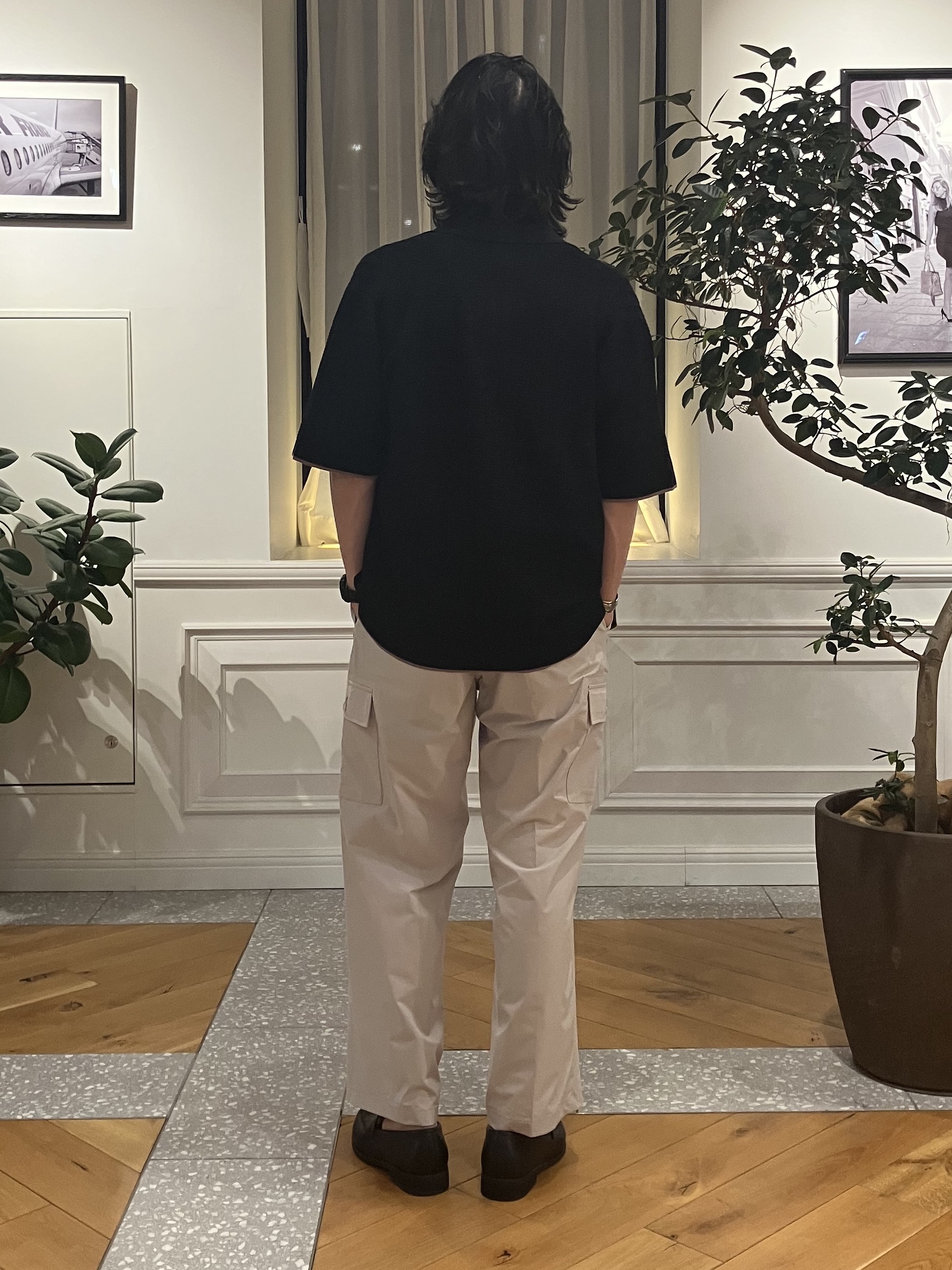 junyaさんの「DRESSTERIOR｜【Safari5月号掲載】ウォッシャブル キューバニットシャツ」を使ったコーディネート