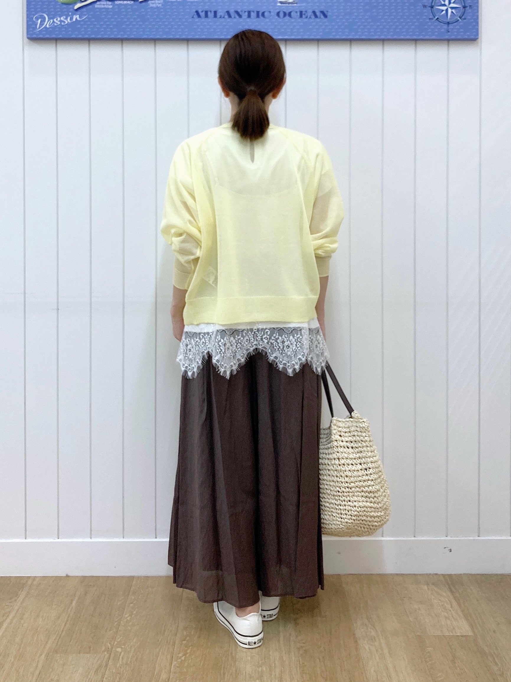 yoshiさんの「Dessin｜お守りカーディガン -ウォッシャブル-」を使ったコーディネート