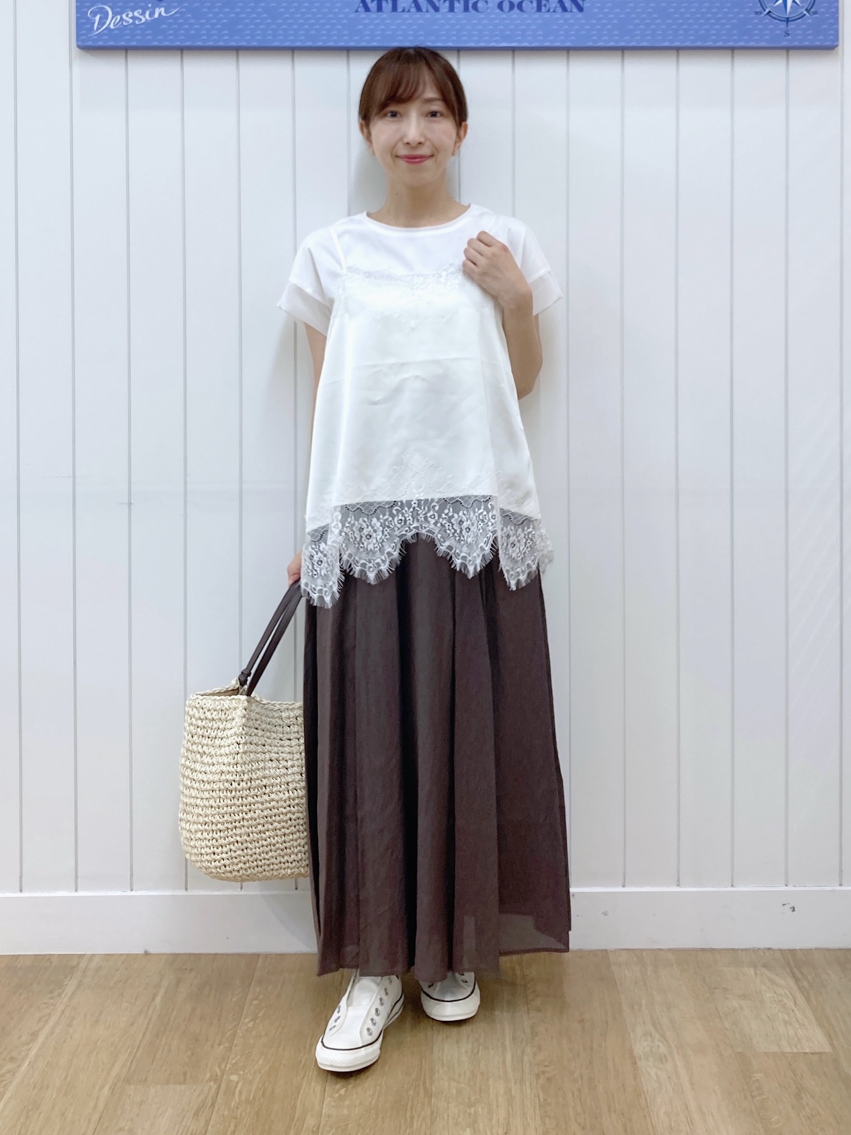 yoshiさんの「Dessin｜お守りカーディガン -ウォッシャブル-」を使ったコーディネート