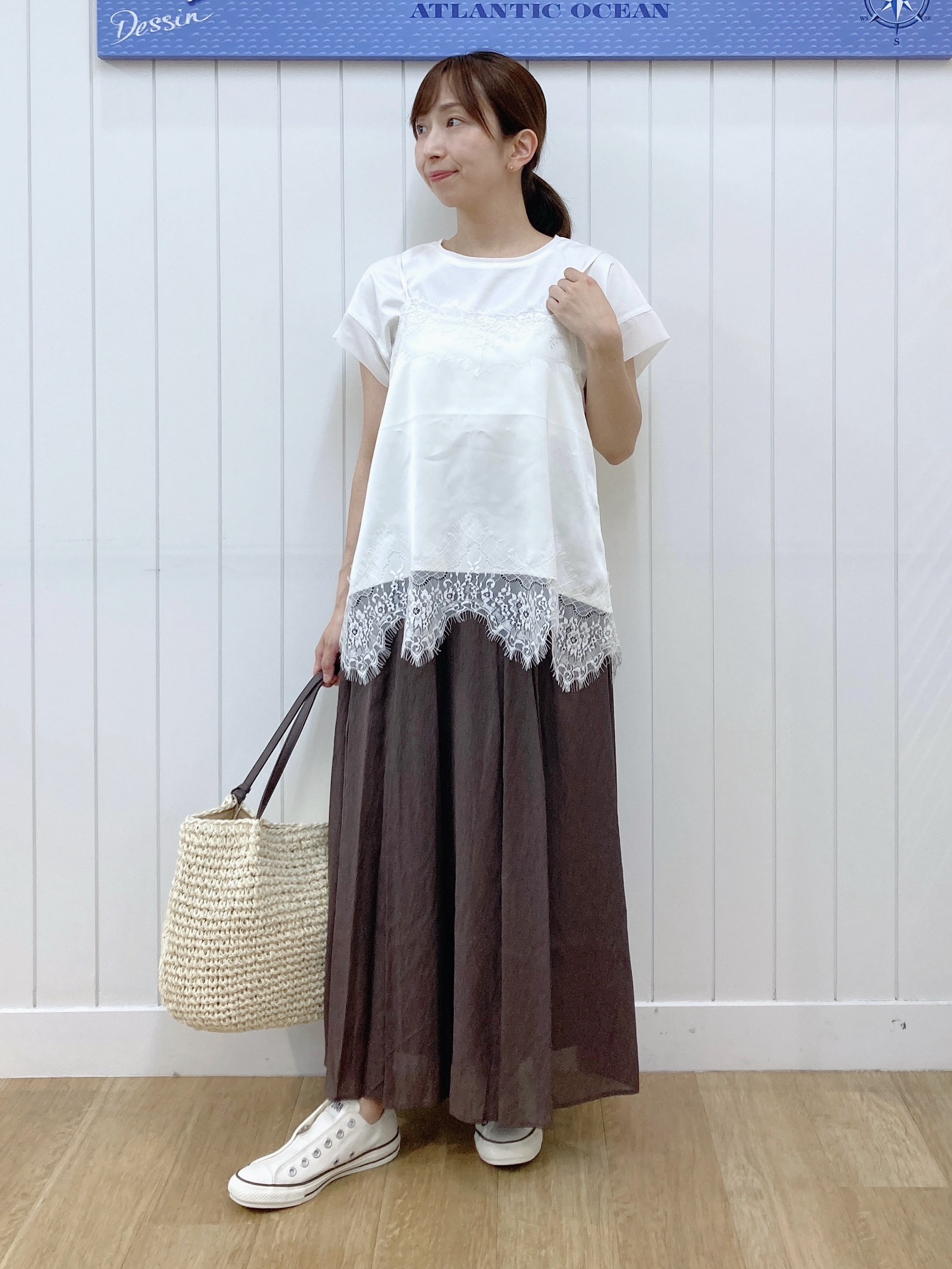 yoshiさんの「Dessin｜お守りカーディガン -ウォッシャブル-」を使ったコーディネート