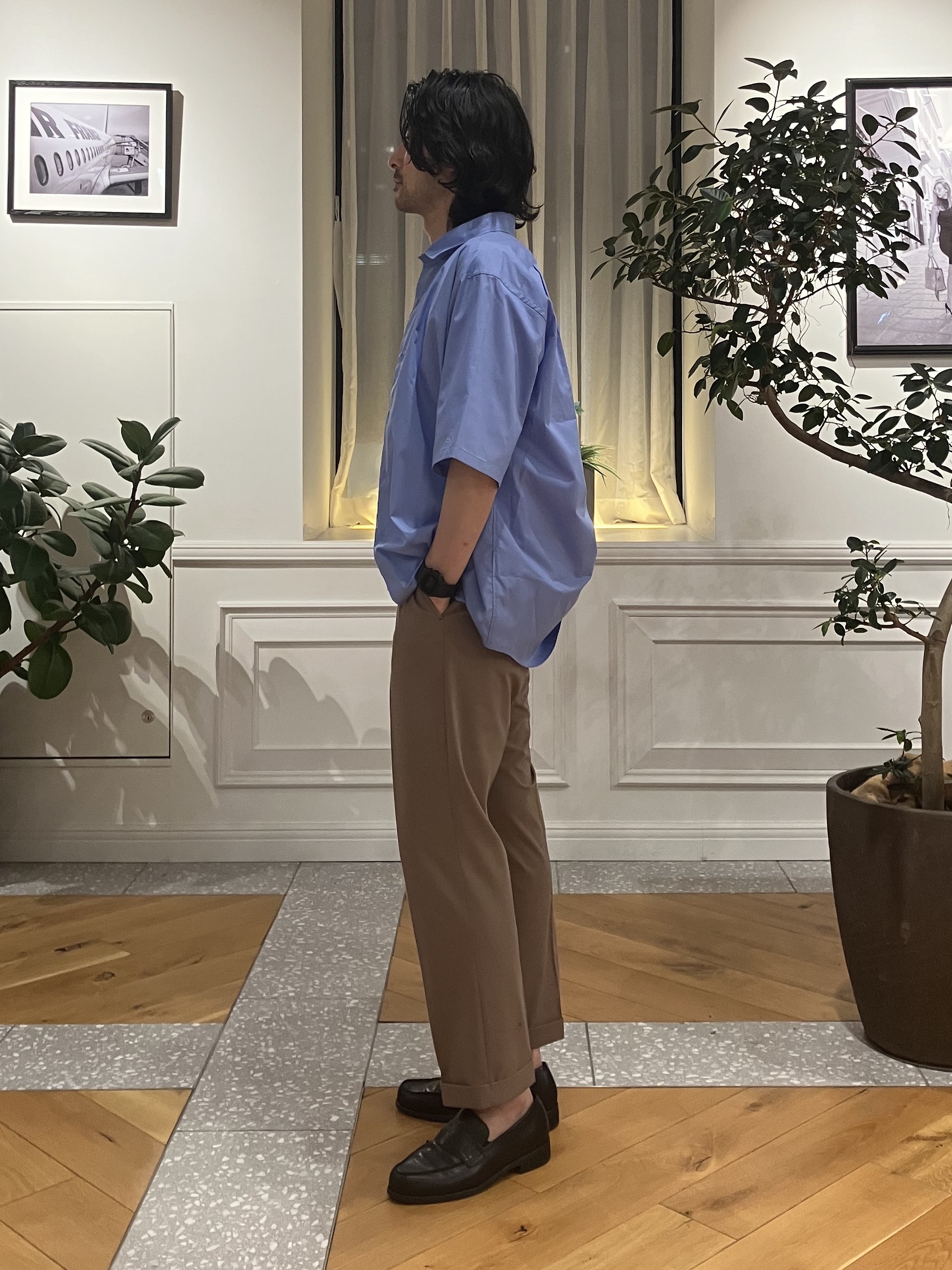junyaさんの「DRESSTERIOR｜【干場義雅&times;DRESSTERIOR】シドグラスシャツ」を使ったコーディネート
