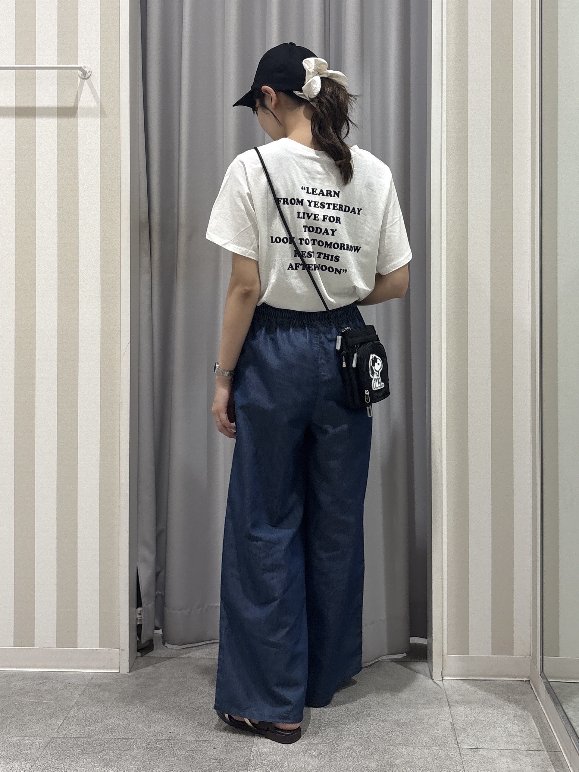 Rikaさんの「SHOO･LA･RUE｜【PEANUTS】ひんやりプリントTシャツ」を使ったコーディネート