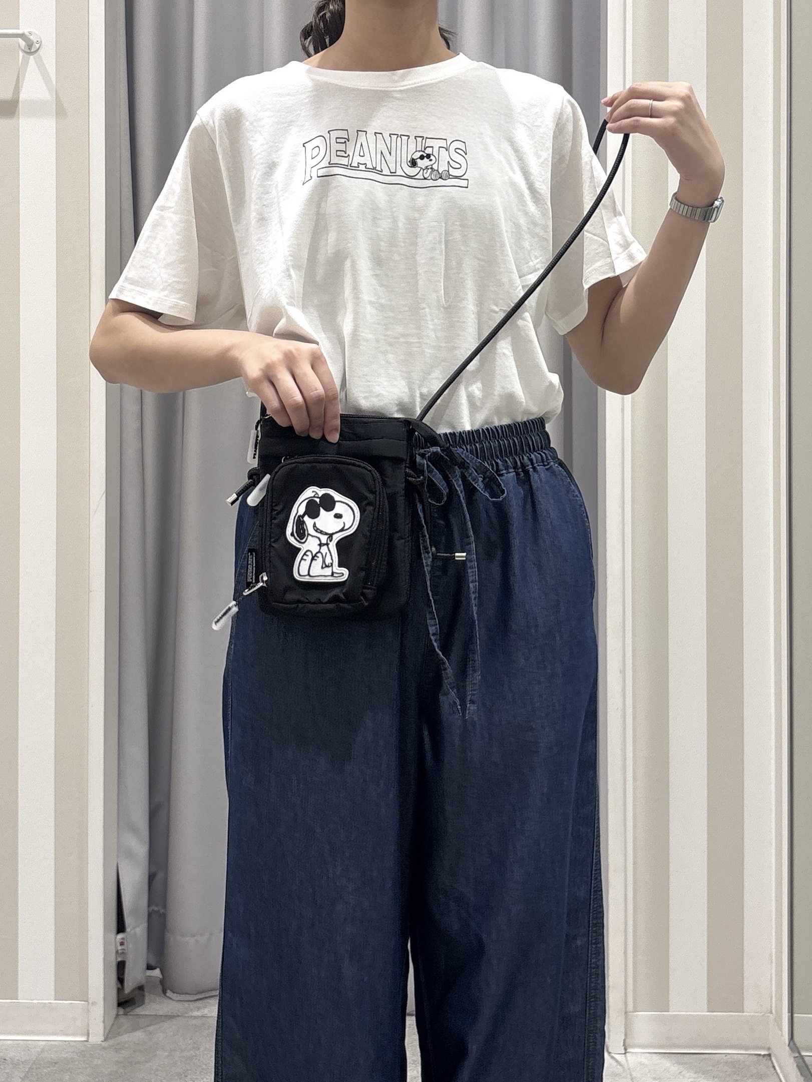 Rikaさんの「SHOO･LA･RUE｜【PEANUTS】ひんやりプリントTシャツ」を使ったコーディネート