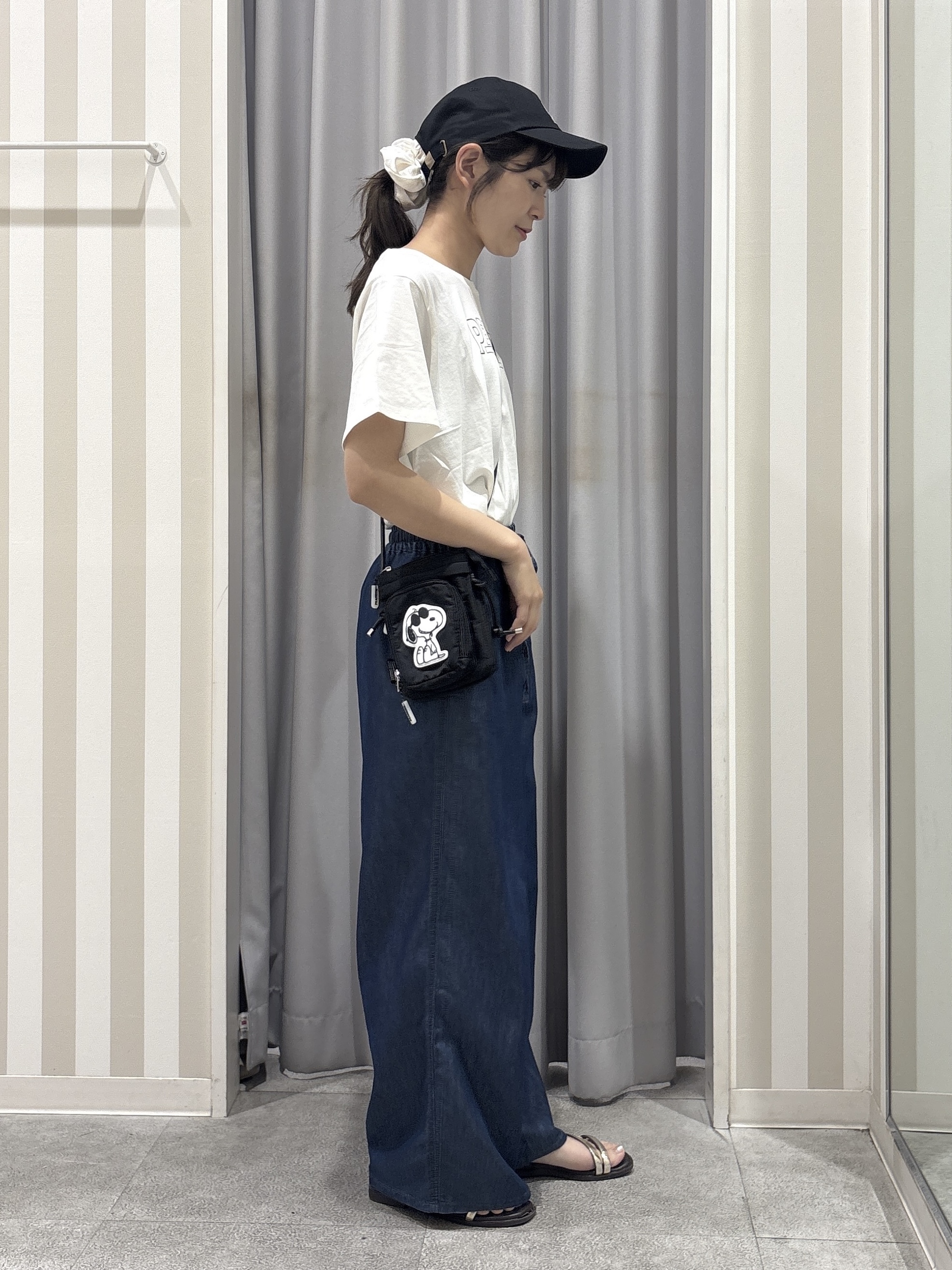 Rikaさんの「SHOO･LA･RUE｜【PEANUTS】ひんやりプリントTシャツ」を使ったコーディネート