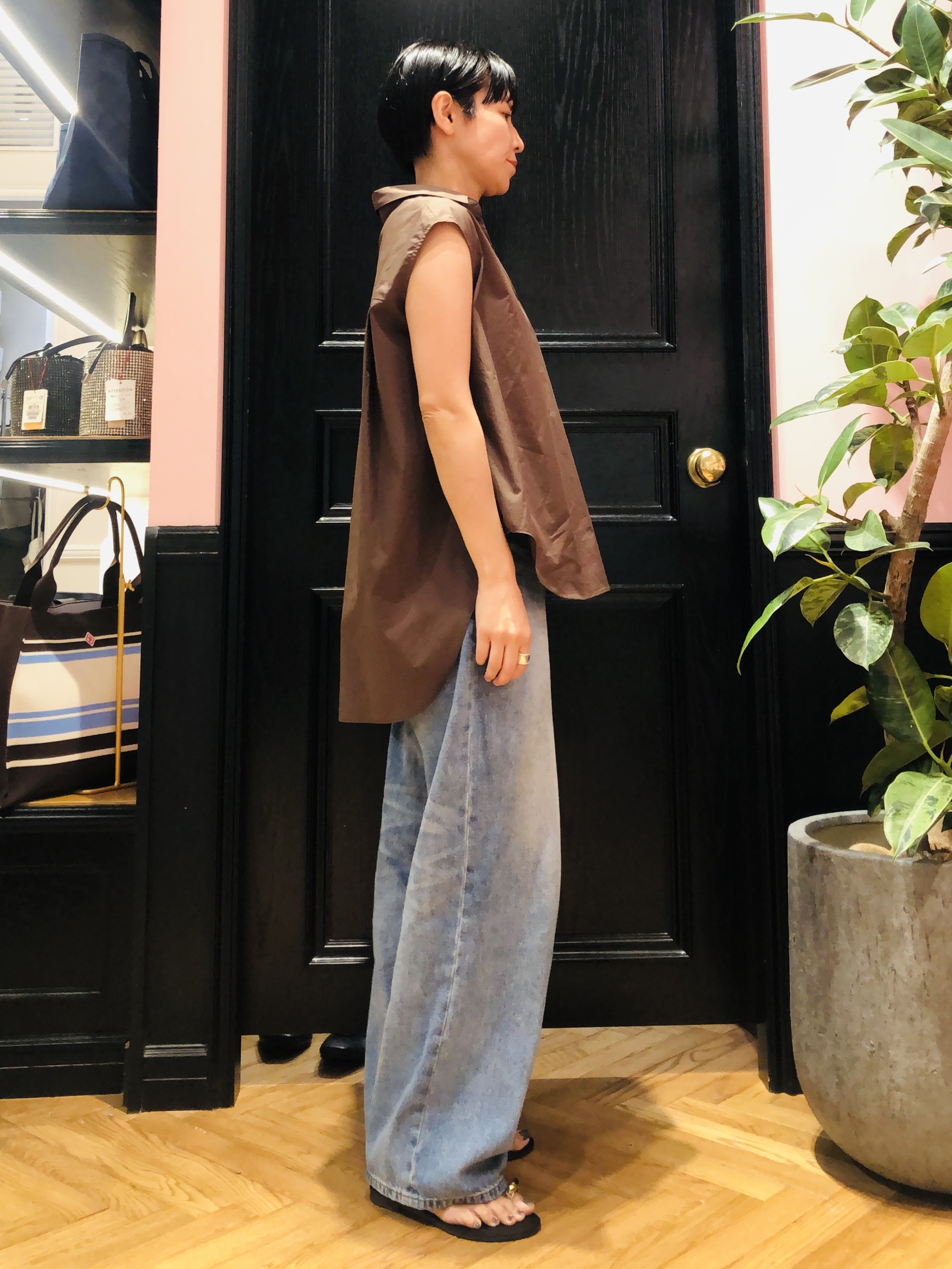 OGATAさんの「DRESSTERIOR｜フレンチスリーブ スキッパーブラウス」を使ったコーディネート